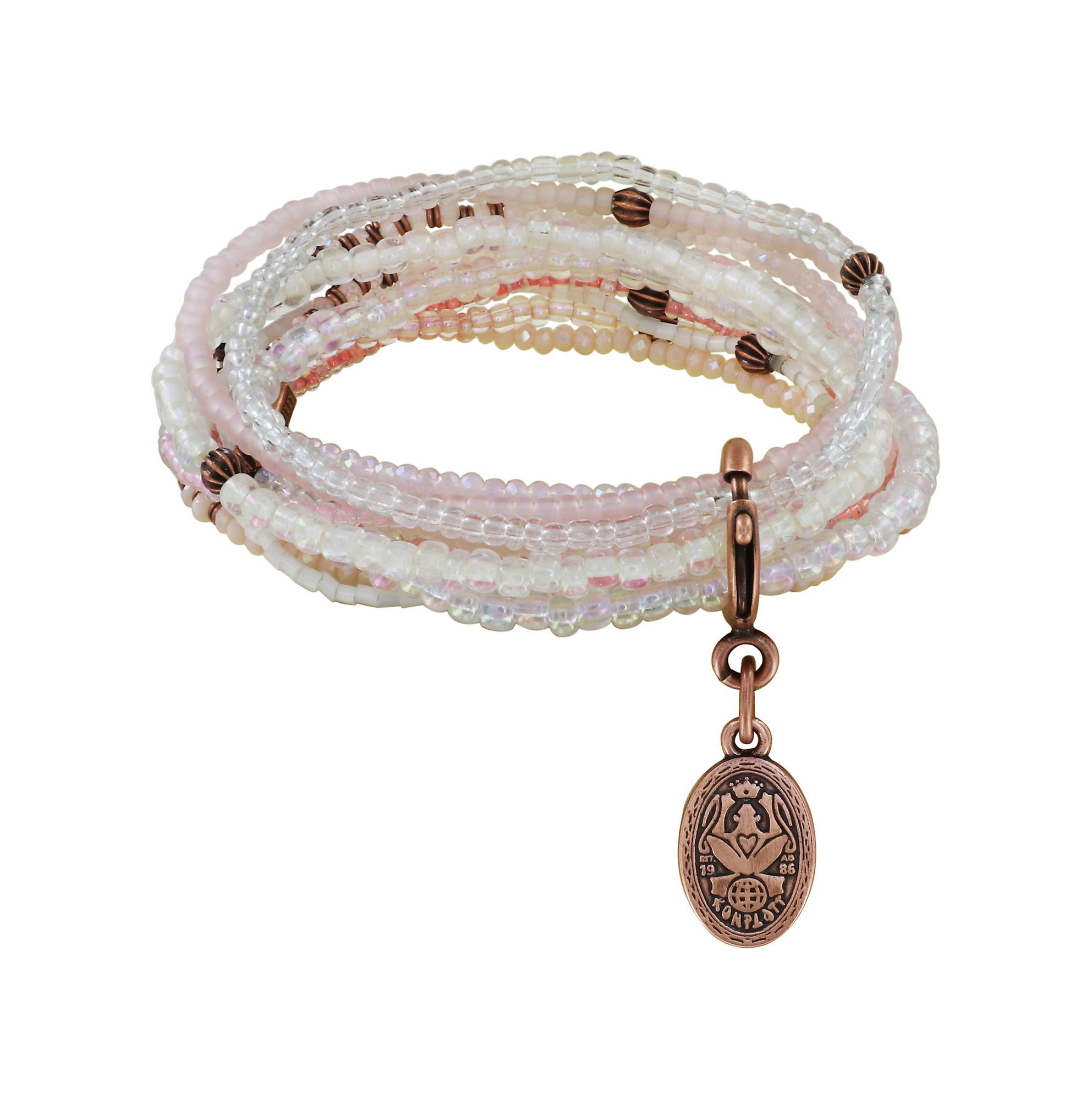 image pour Bracelet élastique Petit Glamour d´Afrique Blanc  