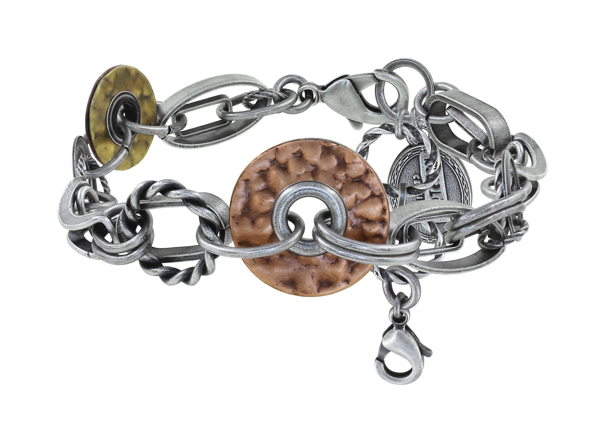 image for Anklet Elements in Concert Silver / Copper / Brass  size M,S