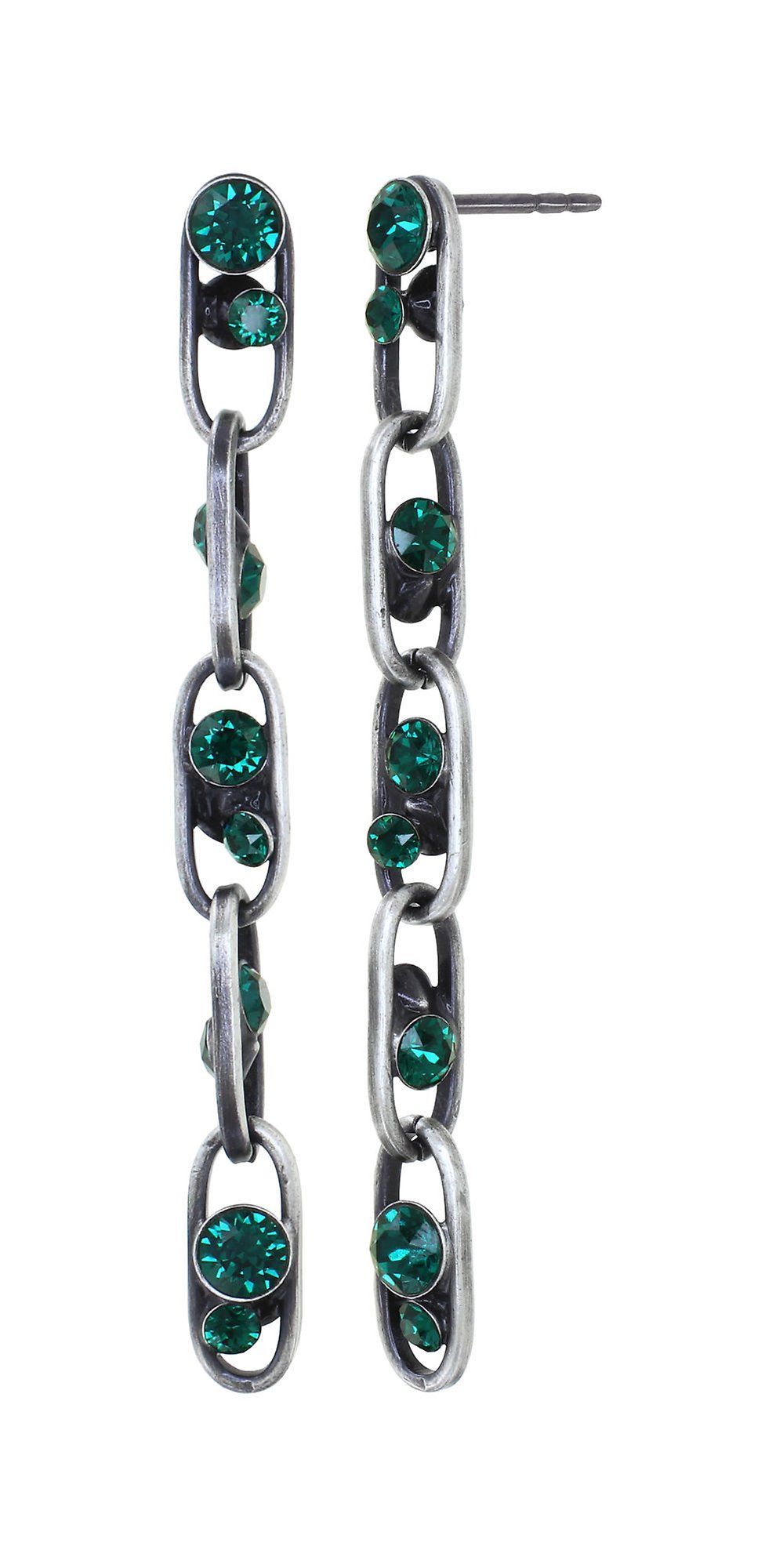 image pour Clou d'oreille pendant Glam Rock Vert  