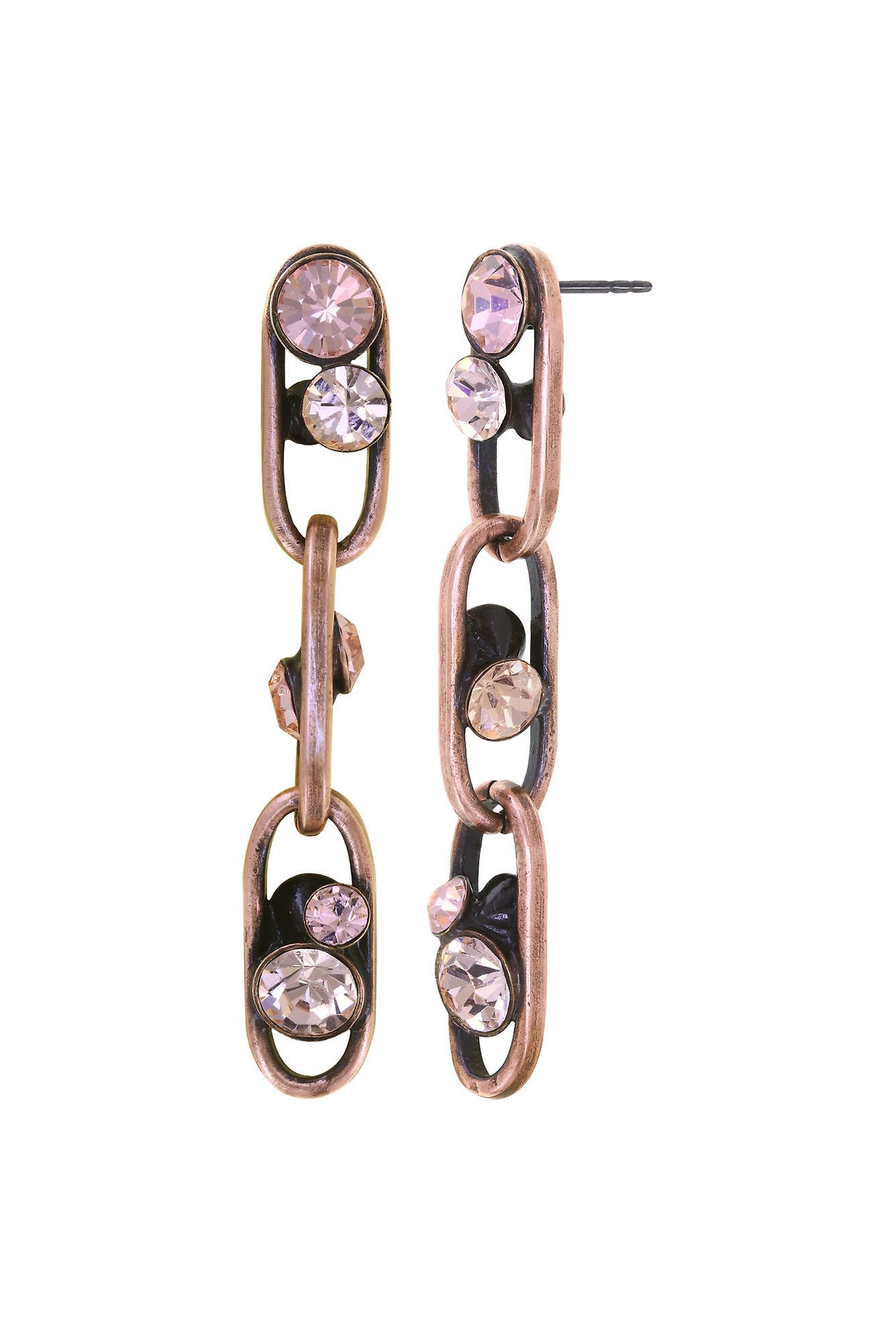 Bild für Ohrstecker baumelnd Glam Rock Beige  