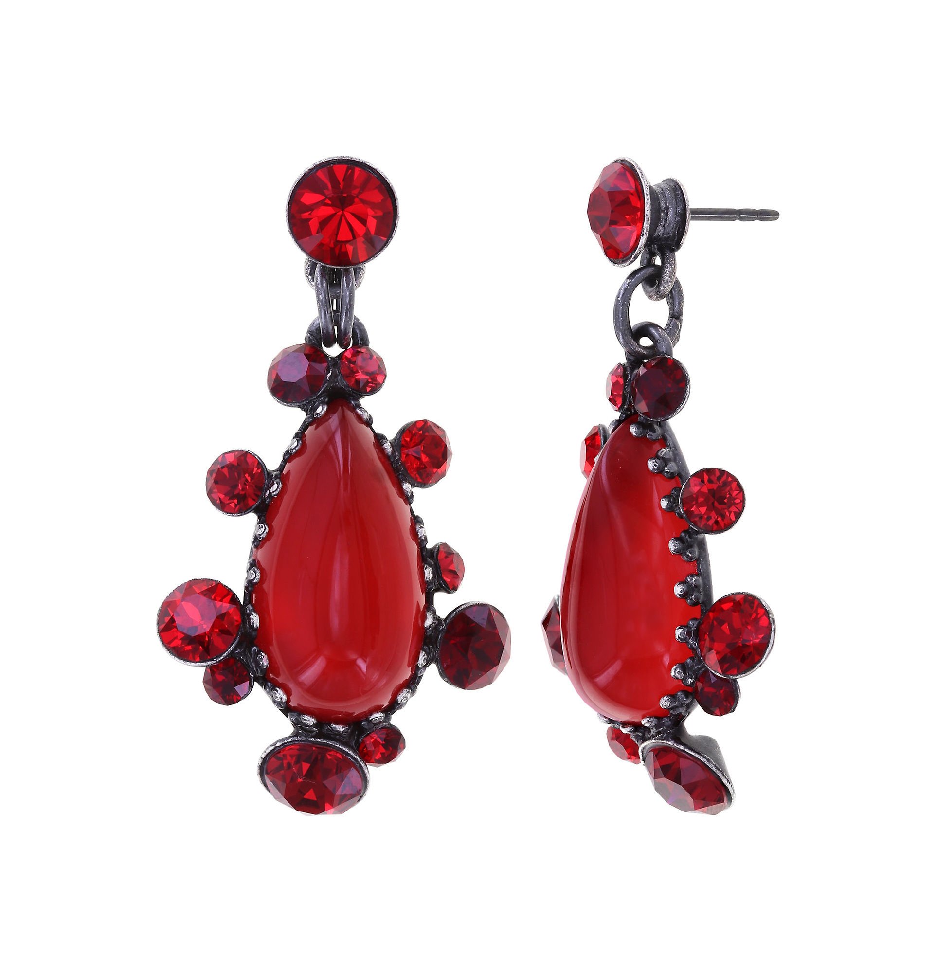 image pour Clou d'oreille pendant Gorgeous Rouge  