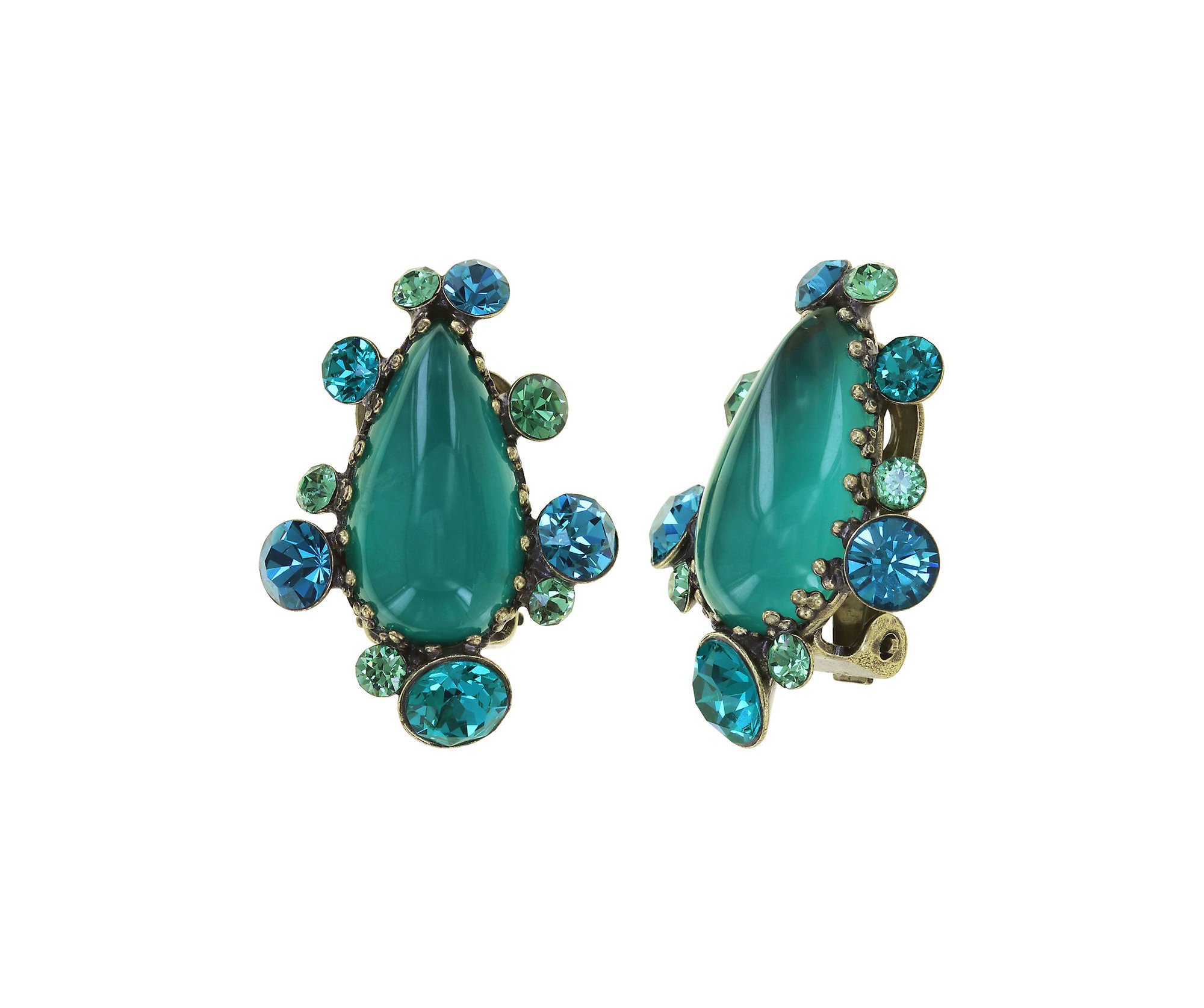 Kép Earring clip Gorgeous Green  