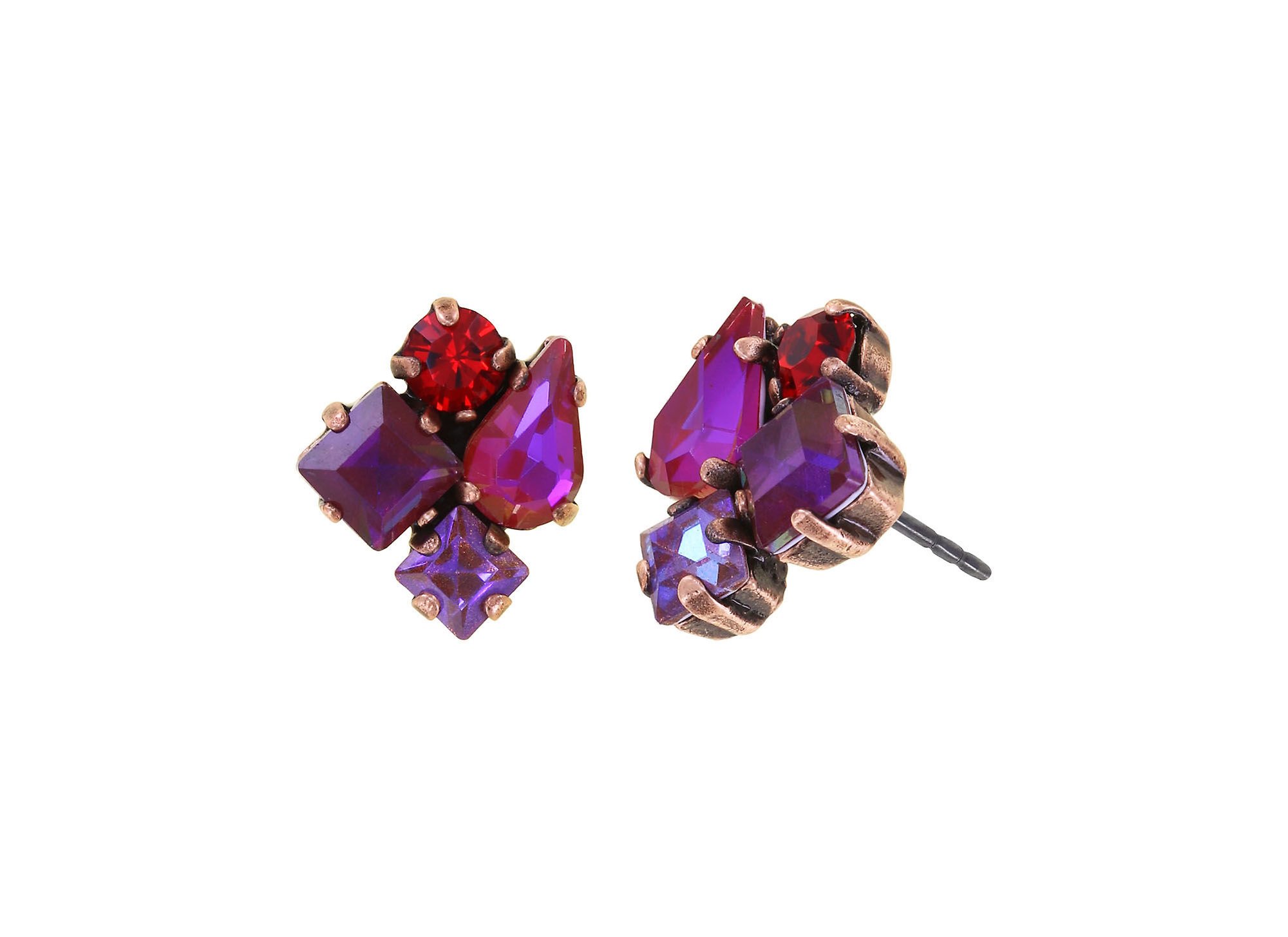 image pour Clou d'oreille Ballroom Rouge / Rose  