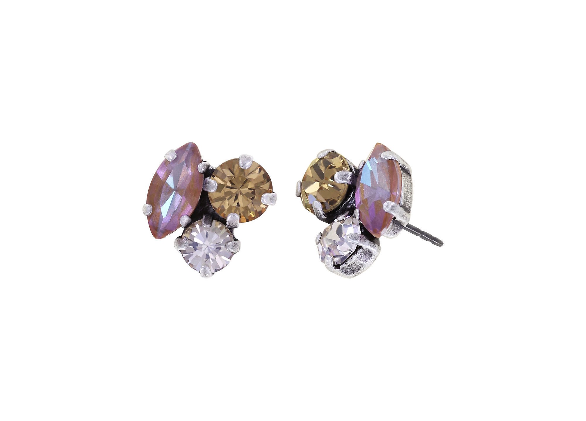 image for Earring Stud Ballroom Brown  
