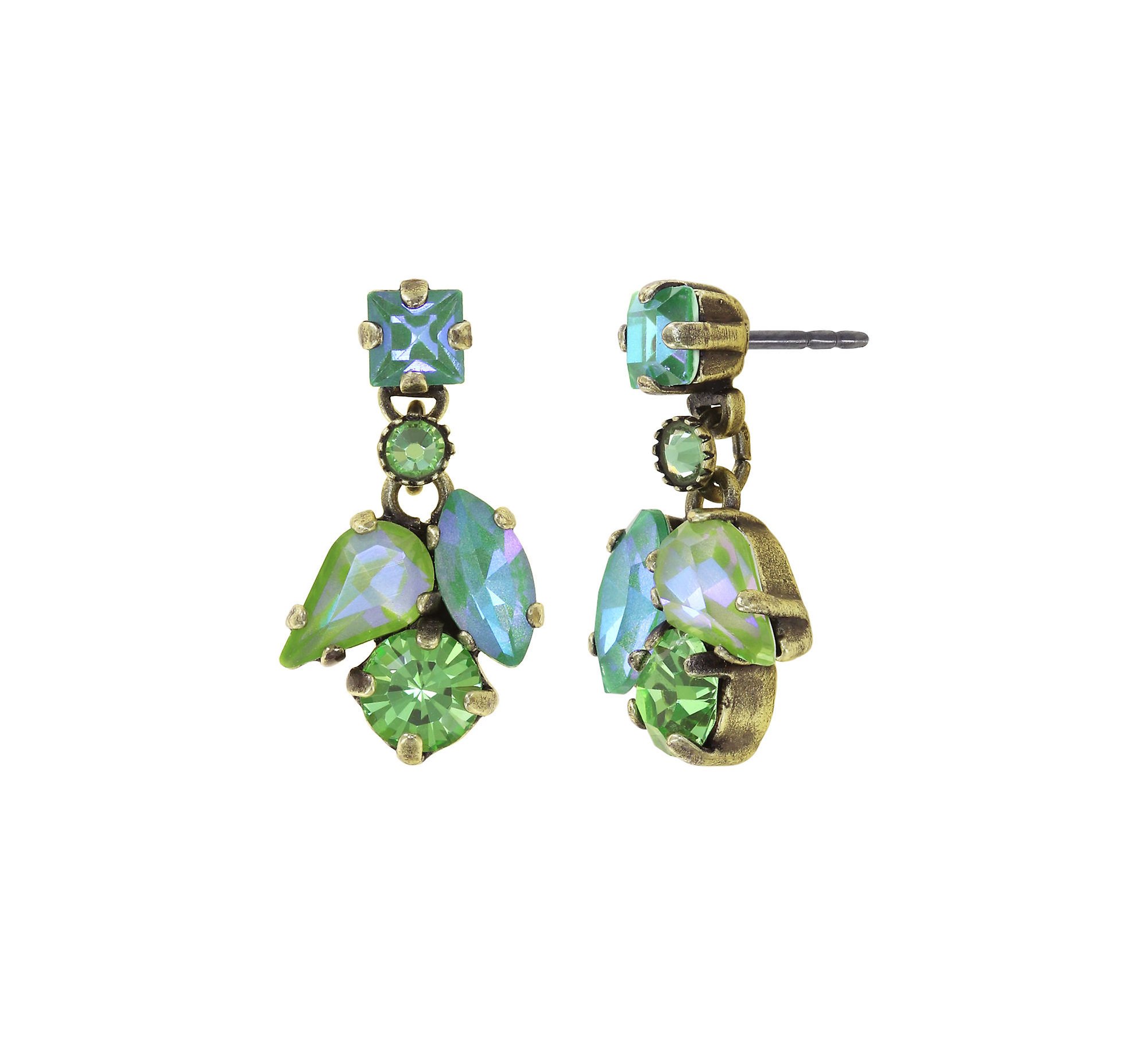 image pour Clou d'oreille pendant Ballroom Vert  