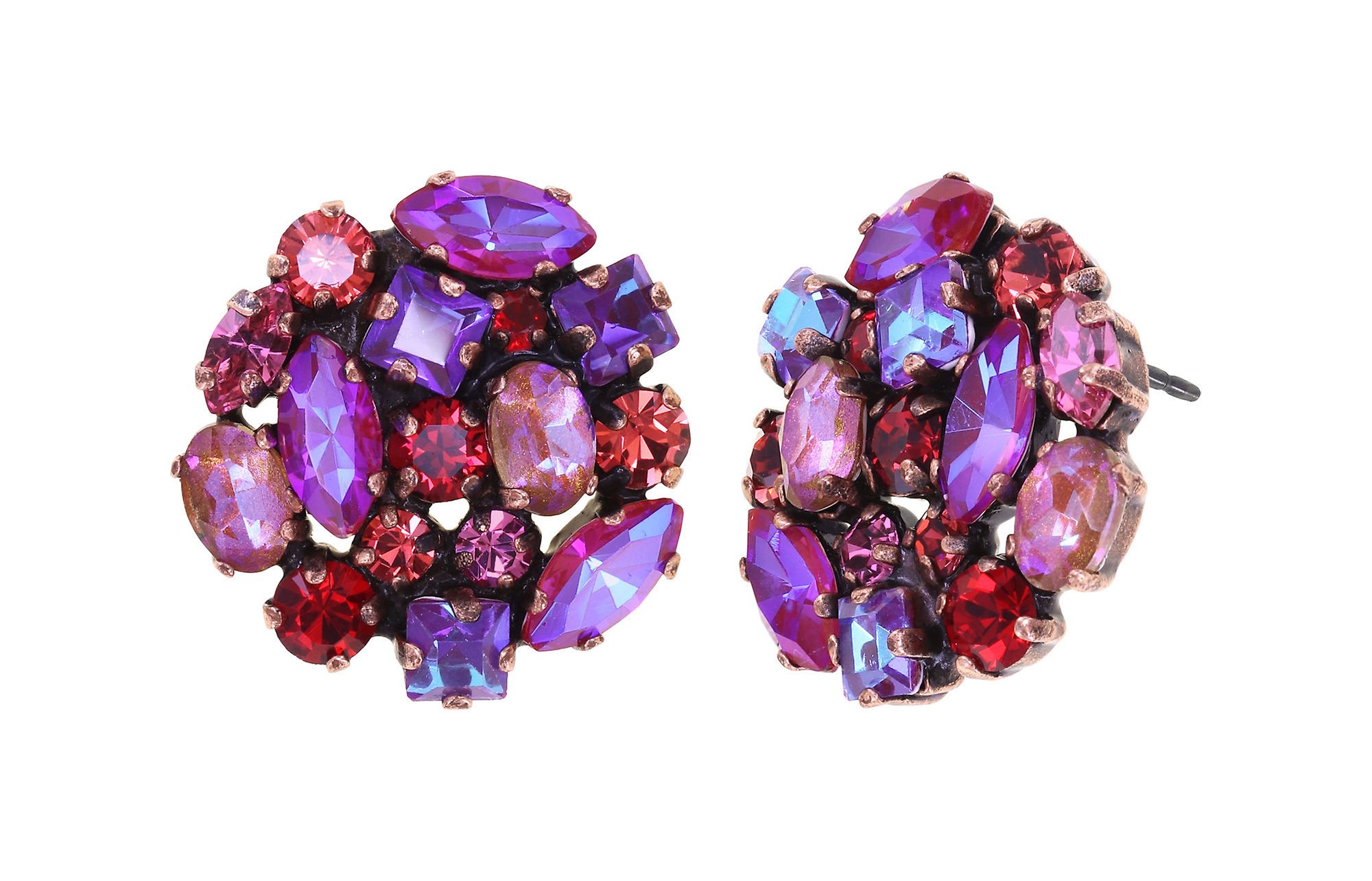 image pour Clou d'oreille Ballroom Rouge / Rose  size S