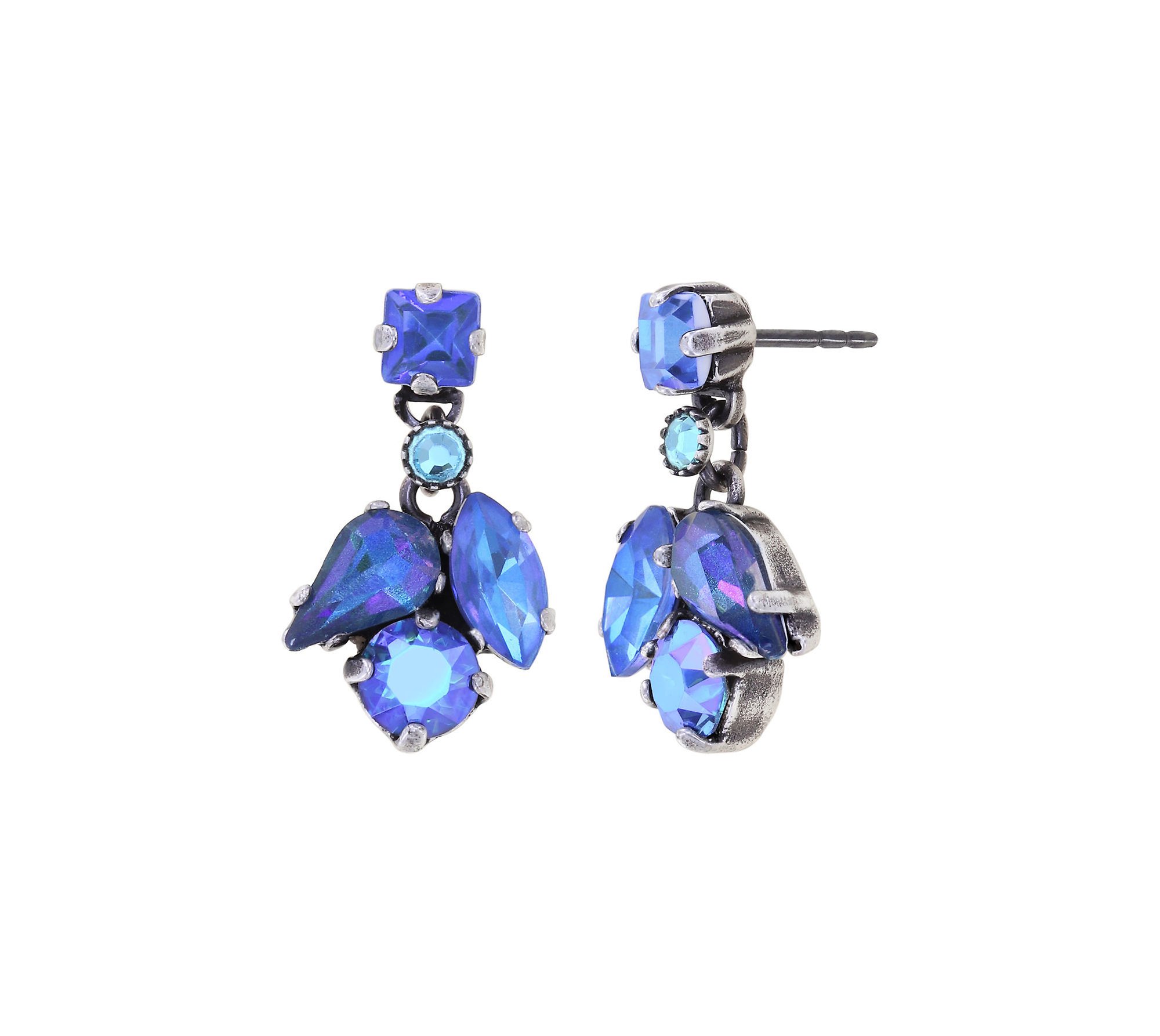 image pour Clou d'oreille pendant Ballroom Bleu  