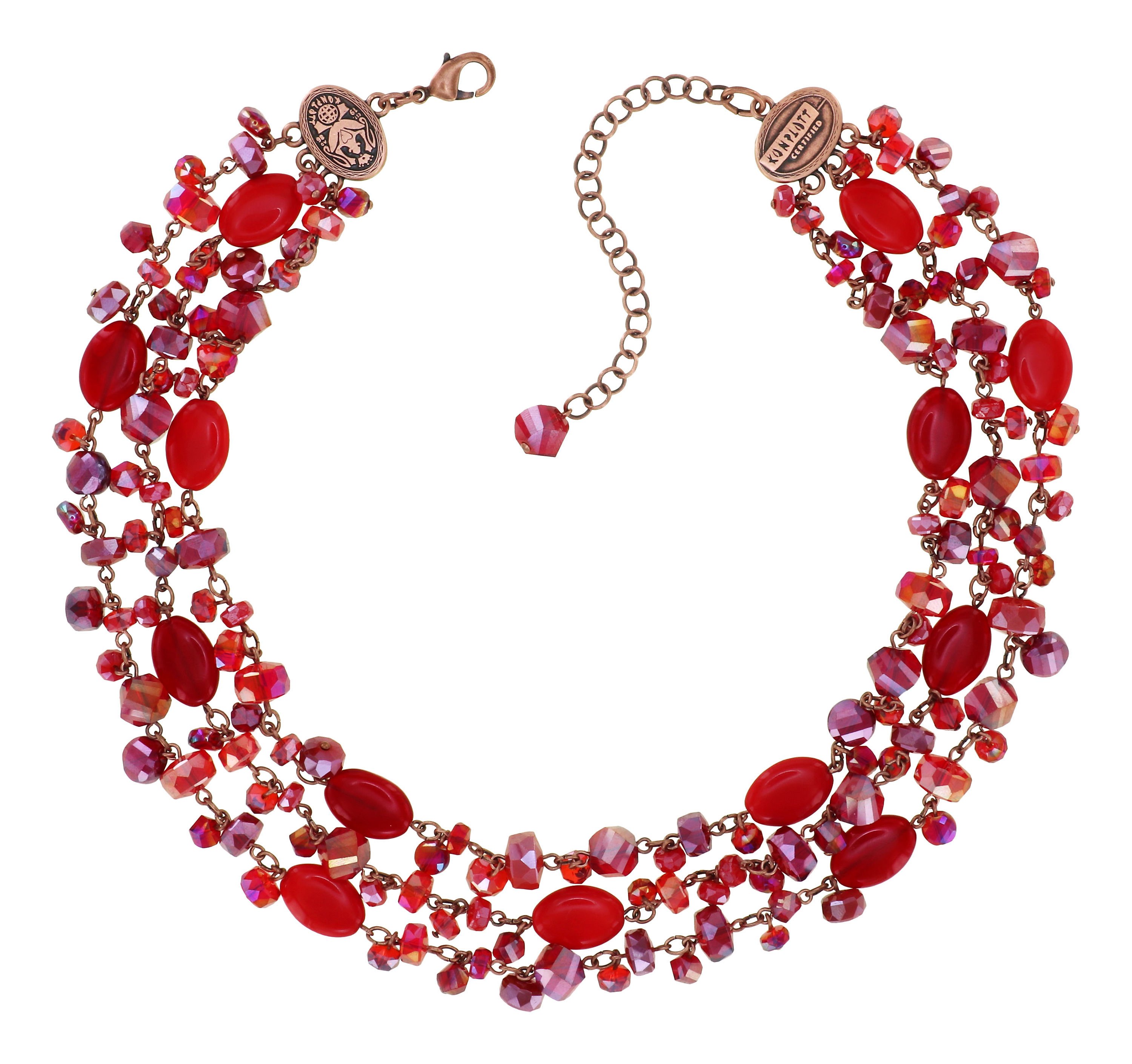 image for Necklace collier Jelly Flow Red  