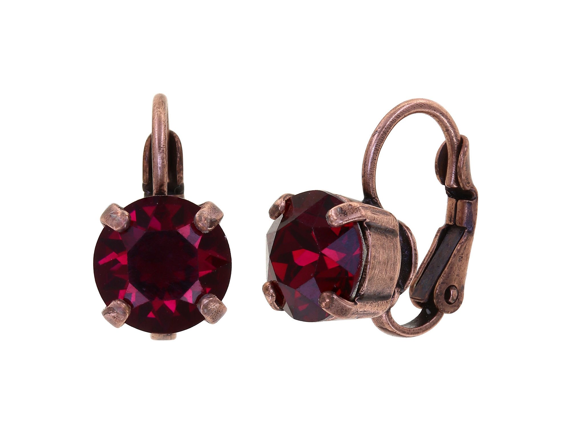 Bild für Ohrringe mit Brisur Black Jack Rot Rubin SS 39