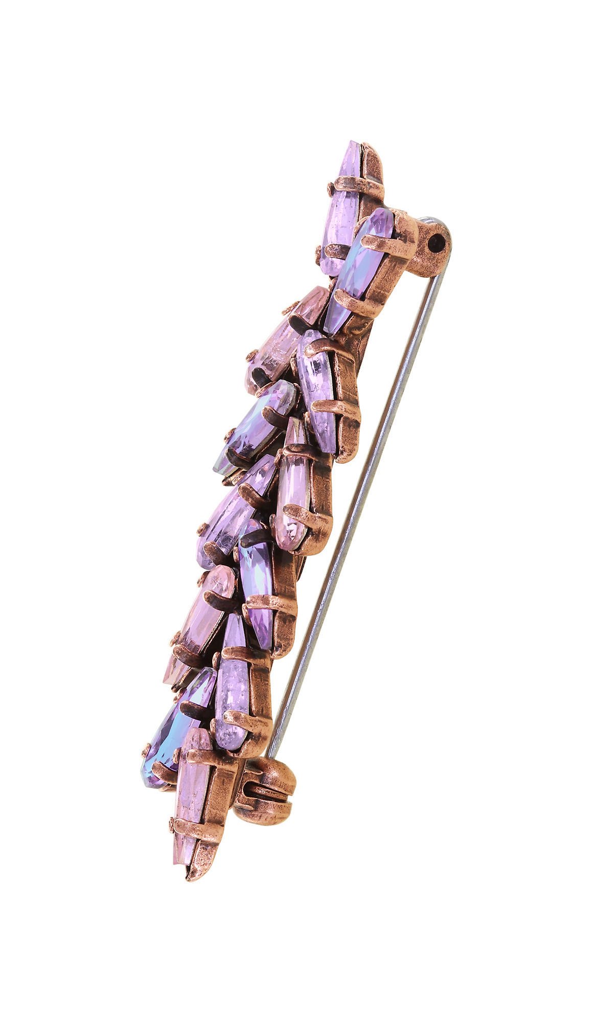 Kép Brooch Jumping Drops Beige / Lila  