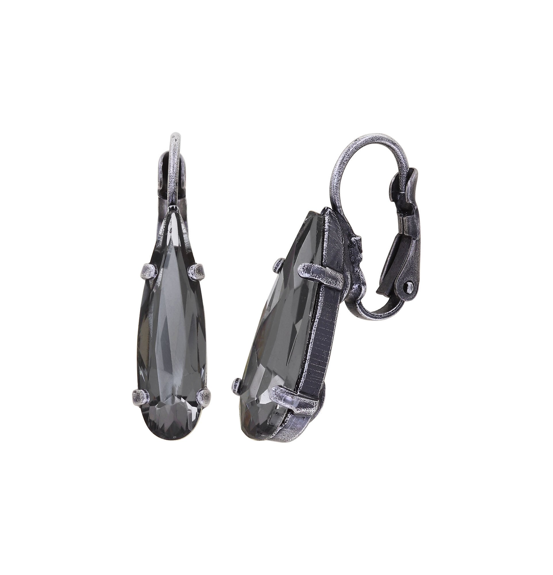 image for Earring Eurowire Jumping Drops Black  