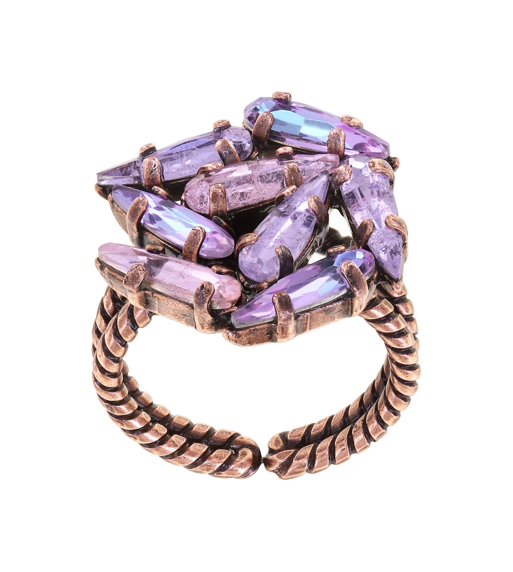 Bild für Ring Jumping Drops Beige / Lila  