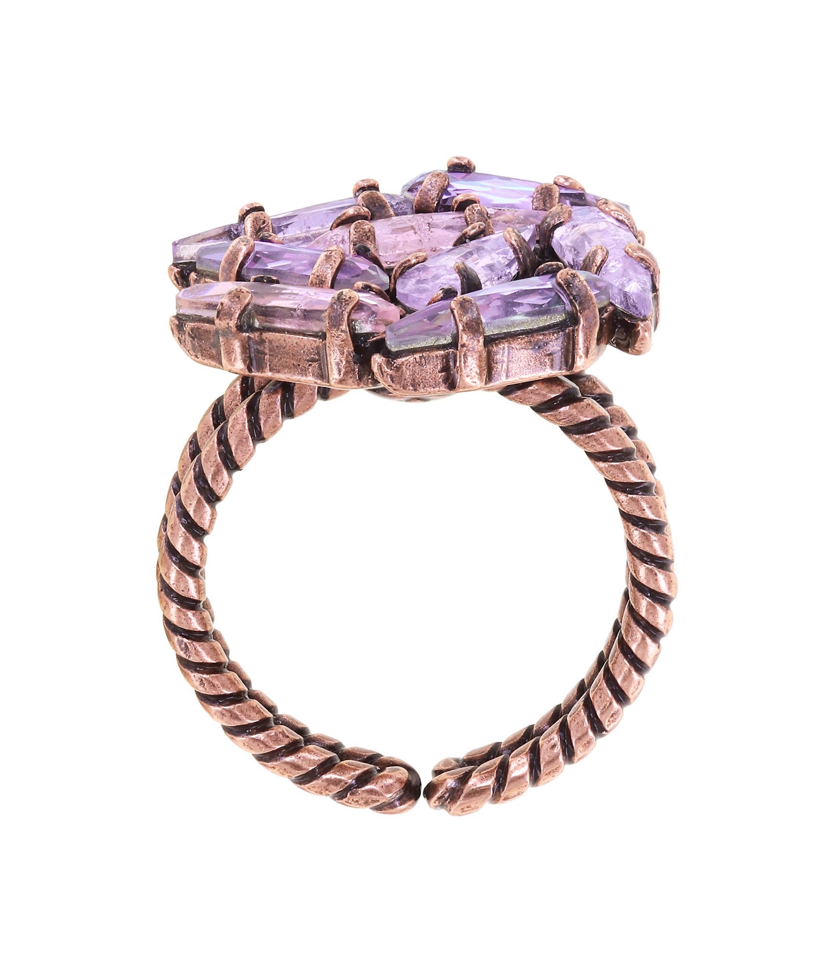 image pour Anneau Jumping Drops Beige / Lila  