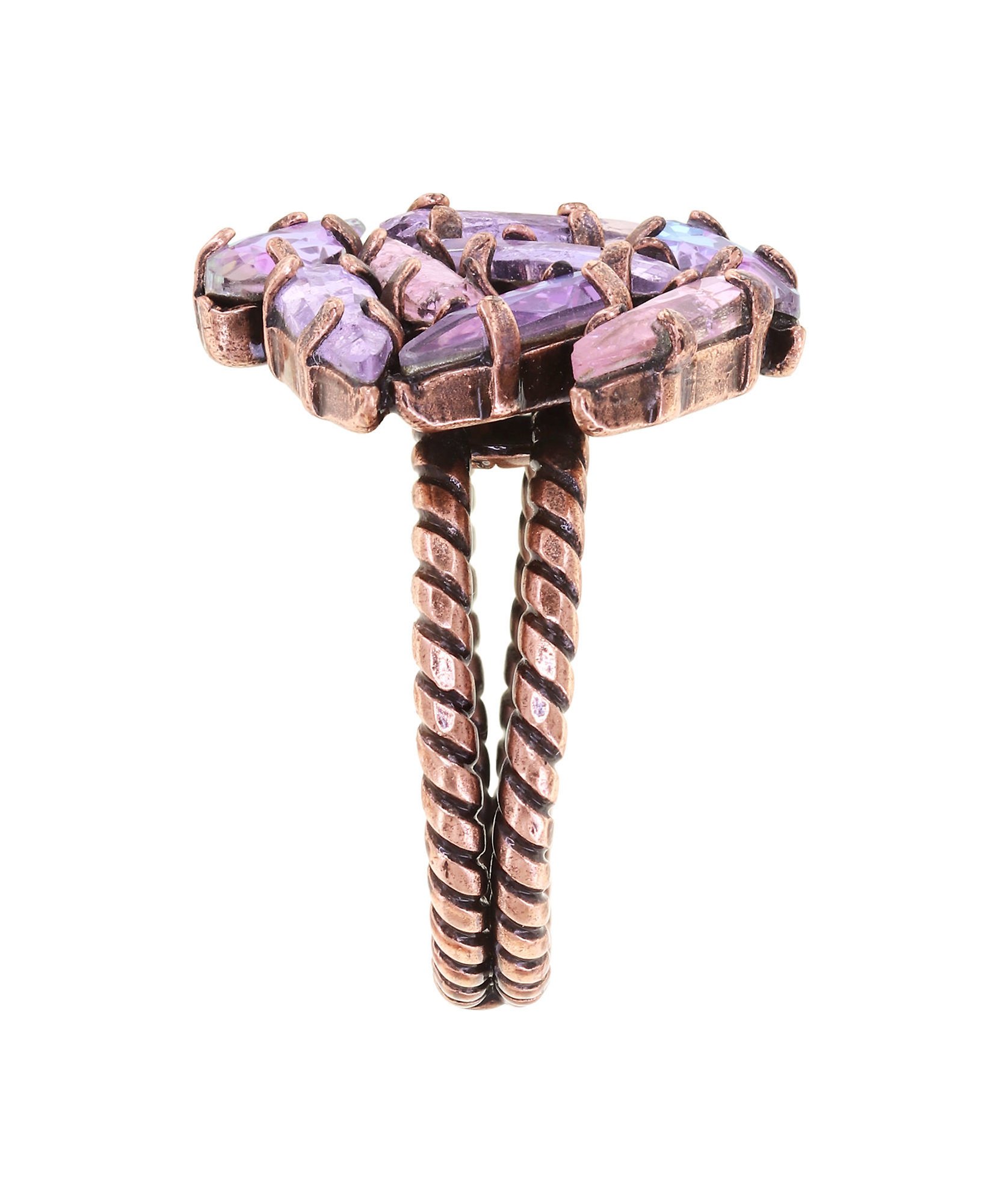 image pour Anneau Jumping Drops Beige / Lila  