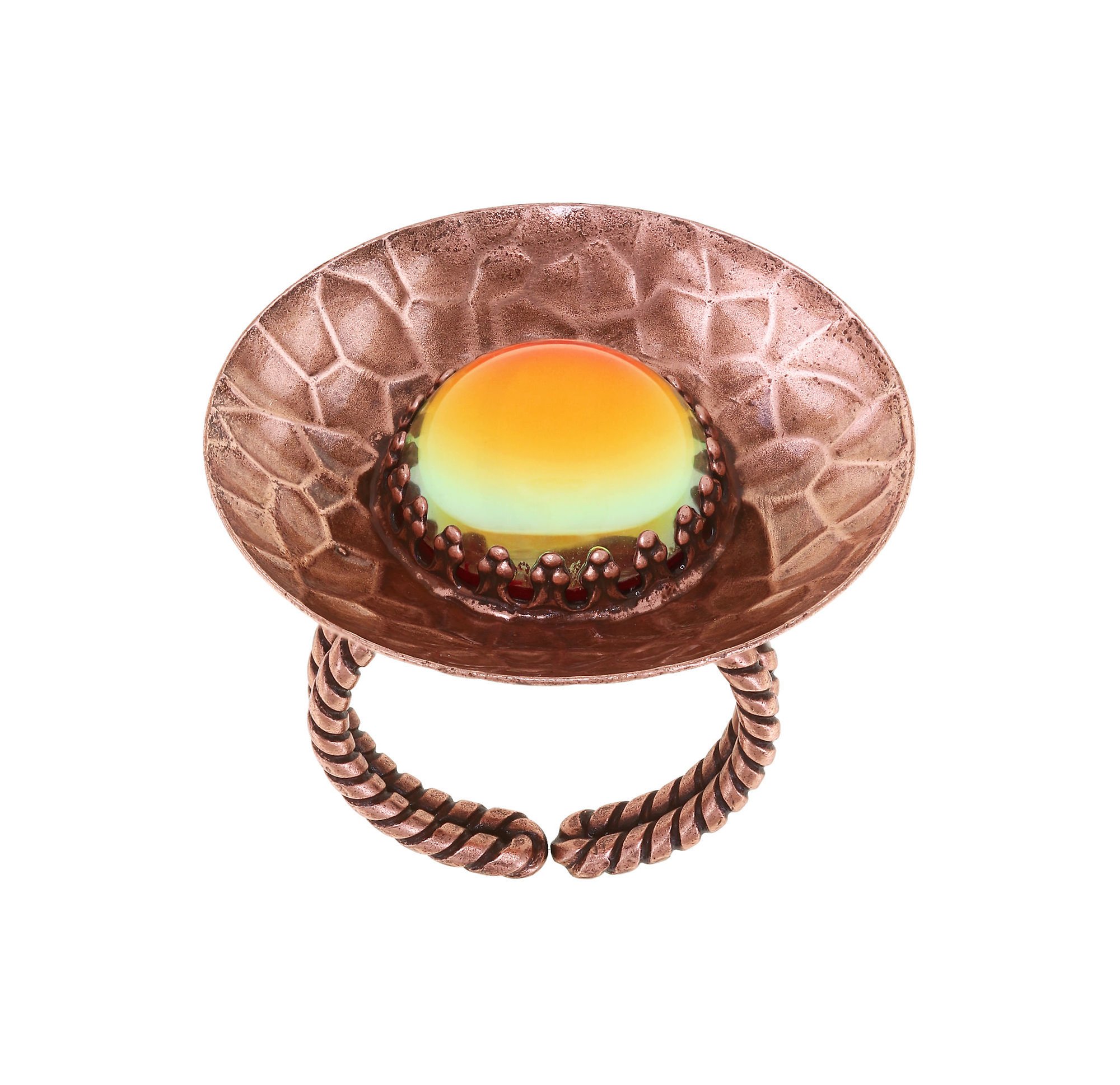 image for Ring Honey Drops in Space Orange  size XL