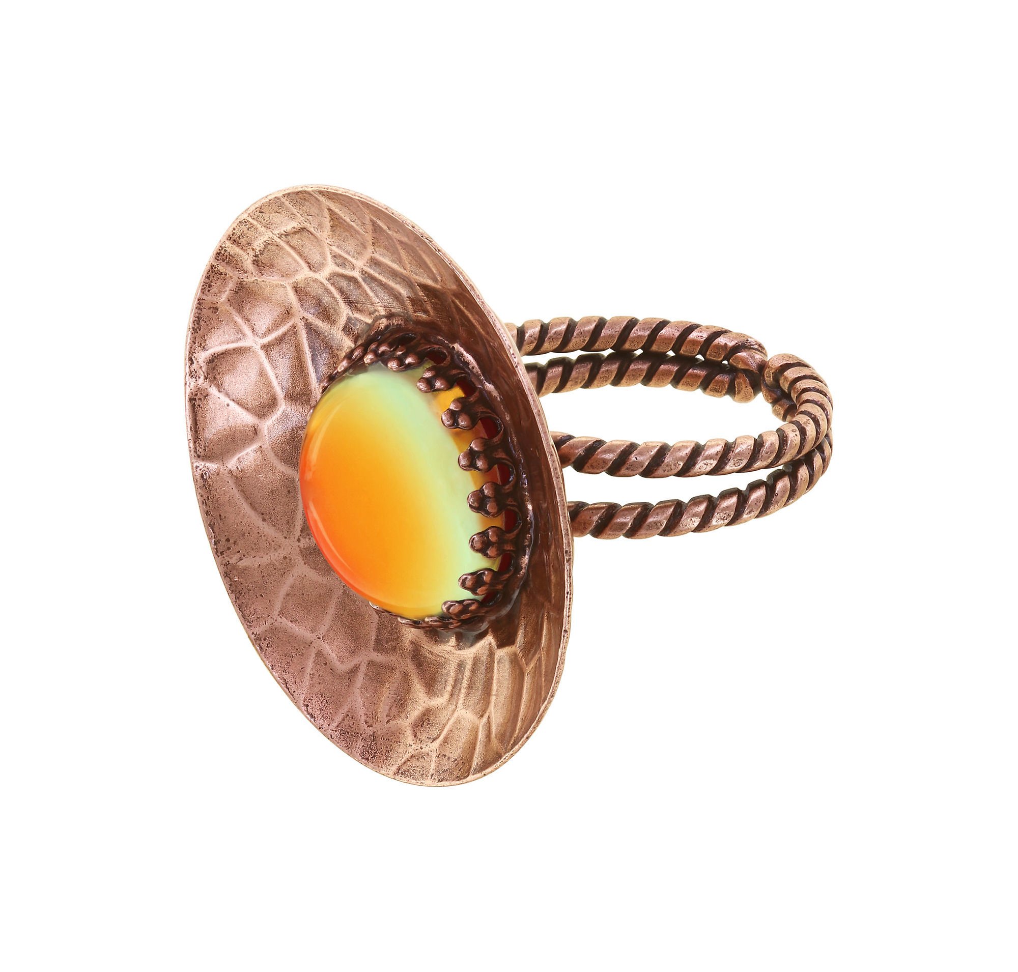 image for Ring Honey Drops in Space Orange  size XL