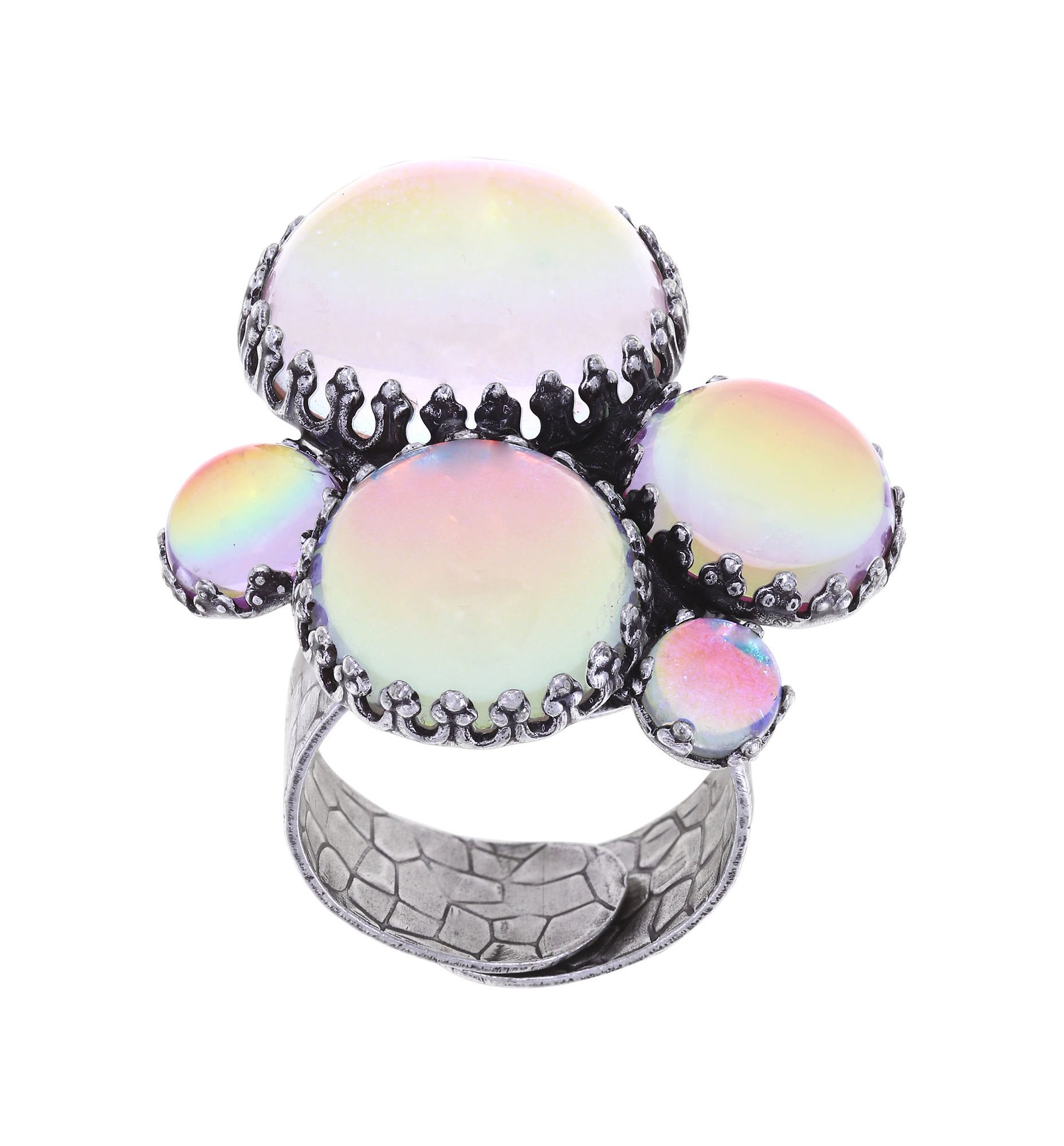 image pour Anneau Honey Drops in Space Multi Pastel  