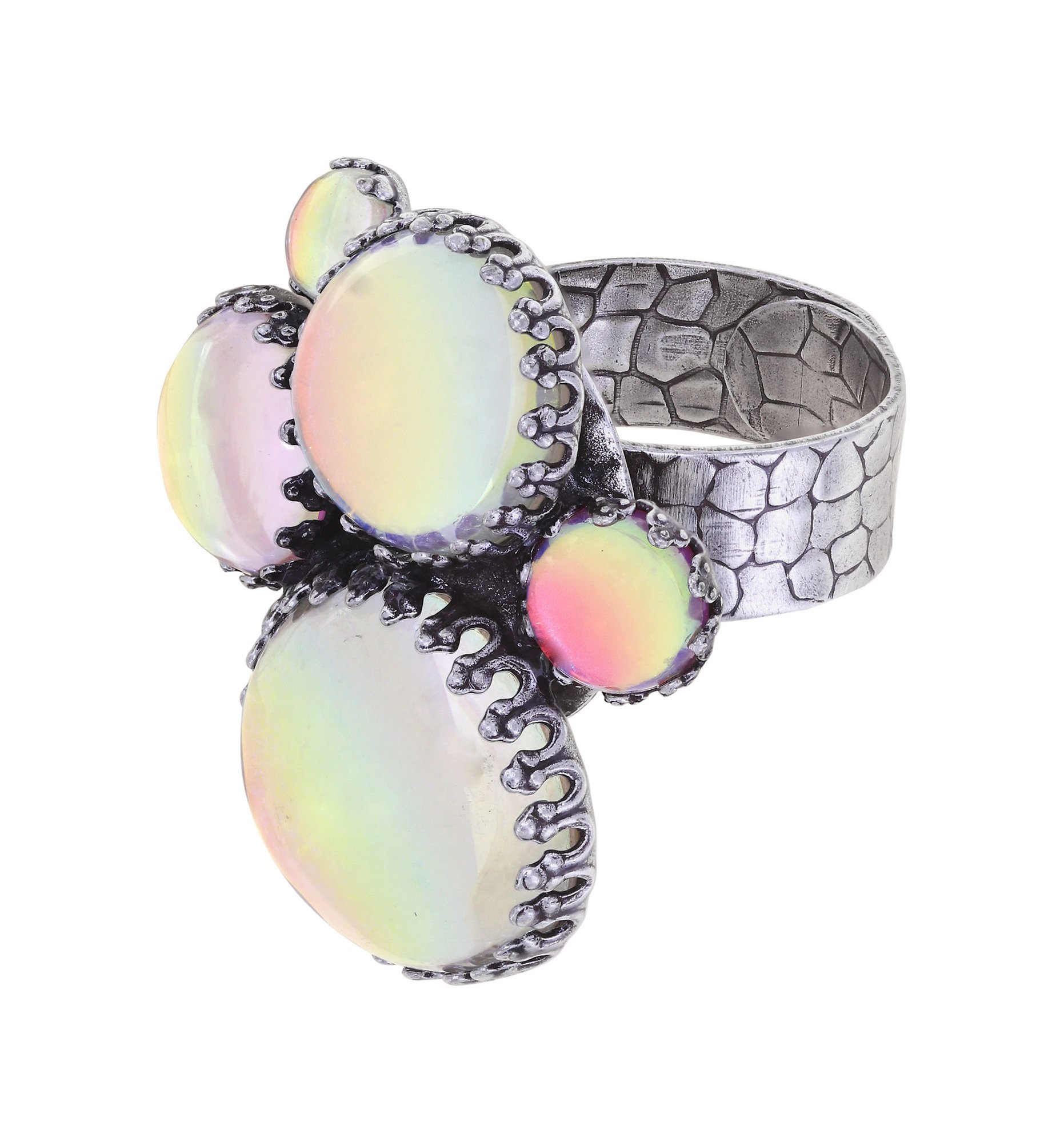 image pour Anneau Honey Drops in Space Multi Pastel  