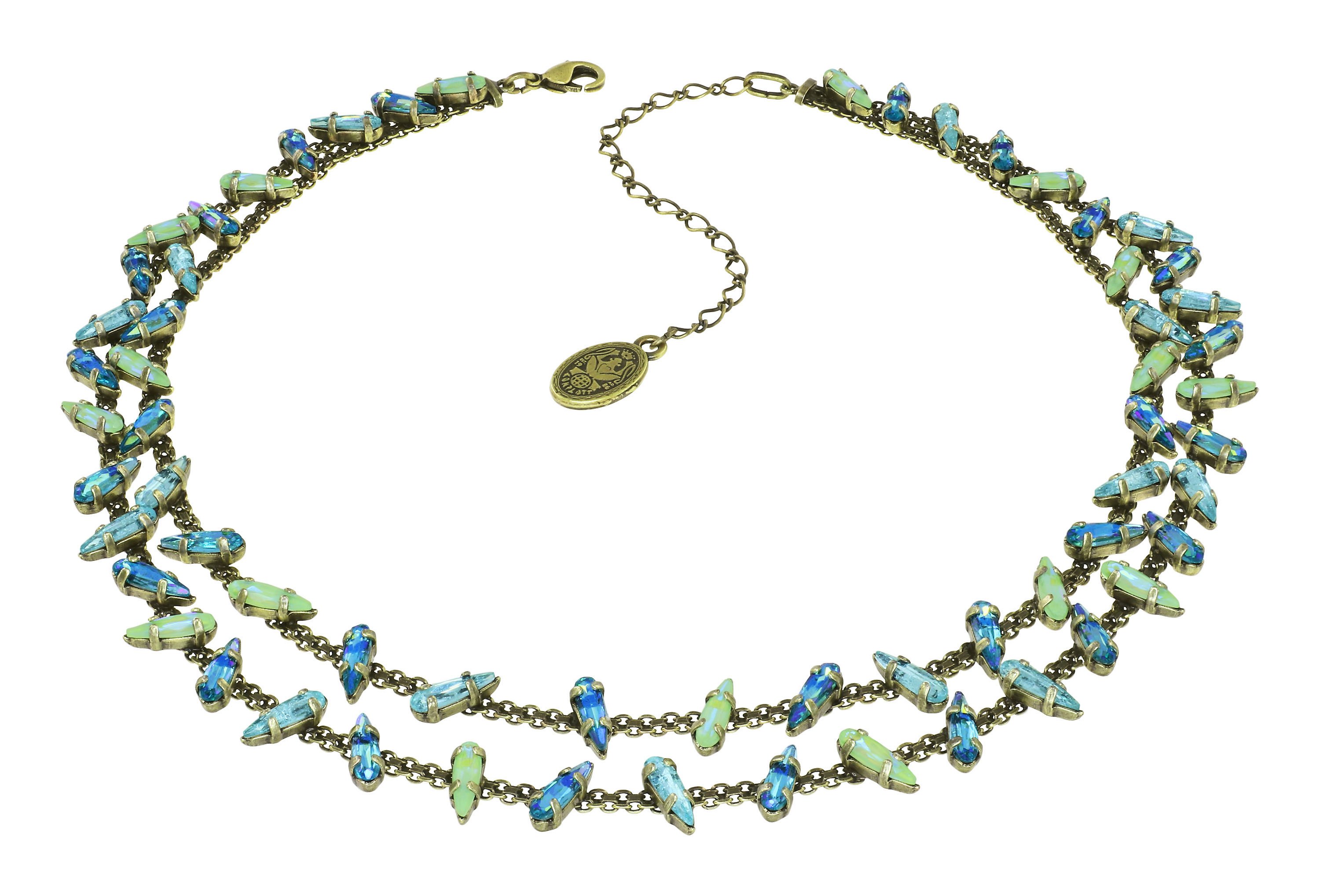 image for Necklace Jumping Drops Green  