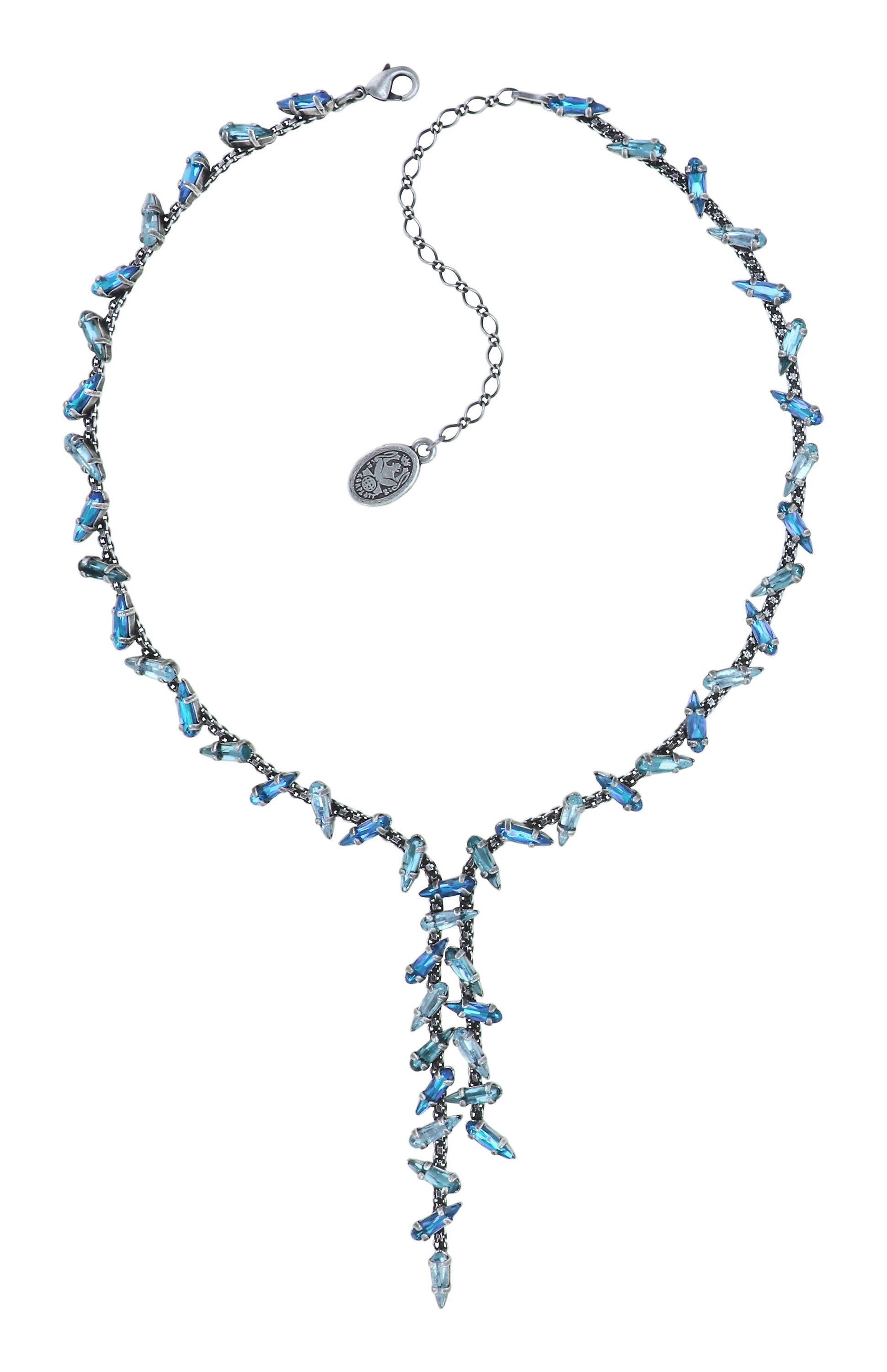 Bild für Halskette Y-Form Jumping Drops Blau  