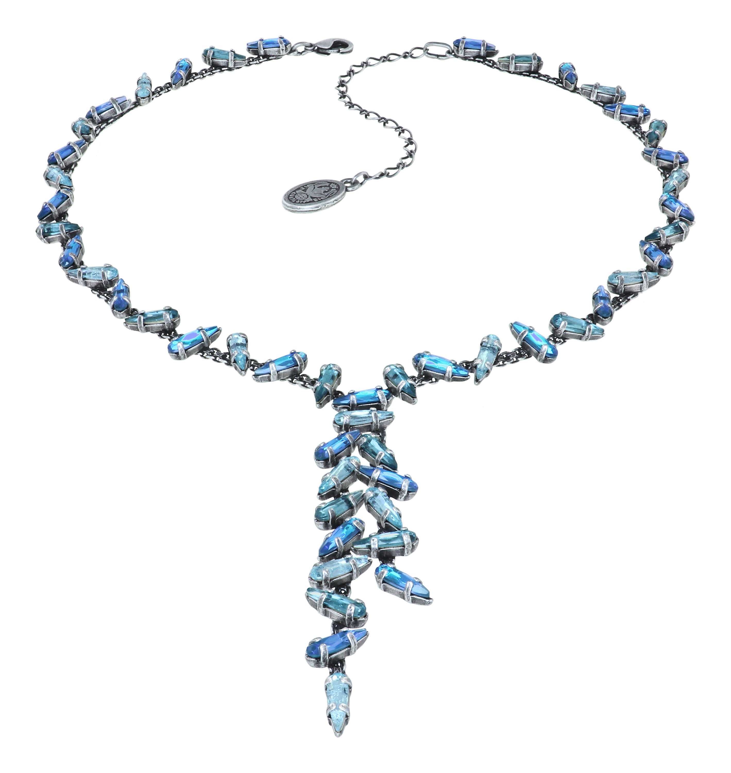 image for Necklace-Y Jumping Drops Blue  