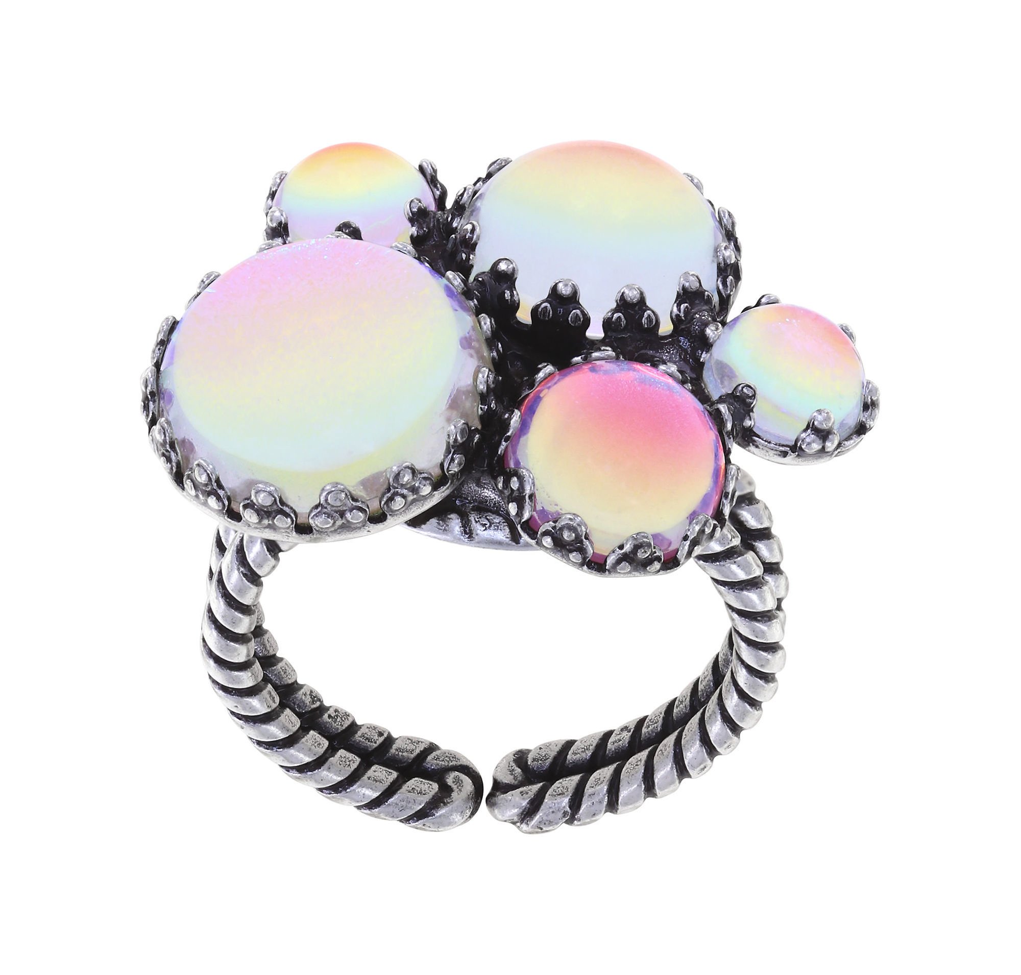 Bild für Ring Honey Drops in Space Pastell Multi  