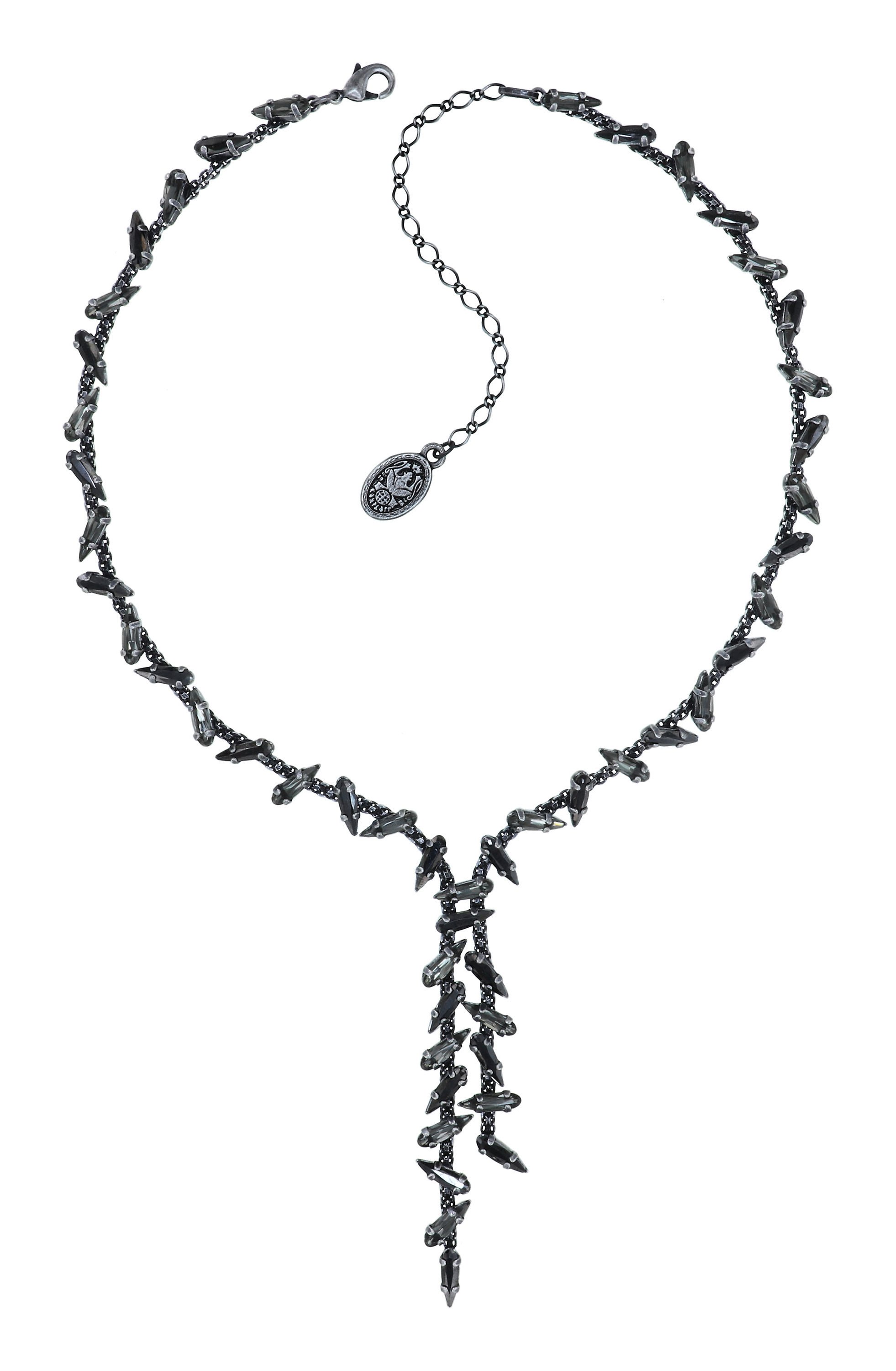 image for Necklace-Y Jumping Drops Black  
