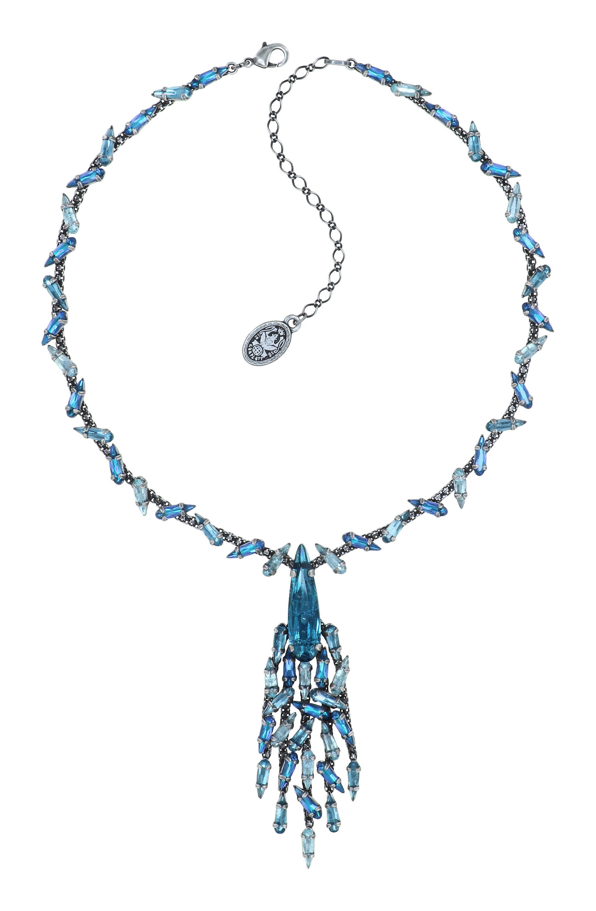 image pour Collier-Y Jumping Drops Bleu  
