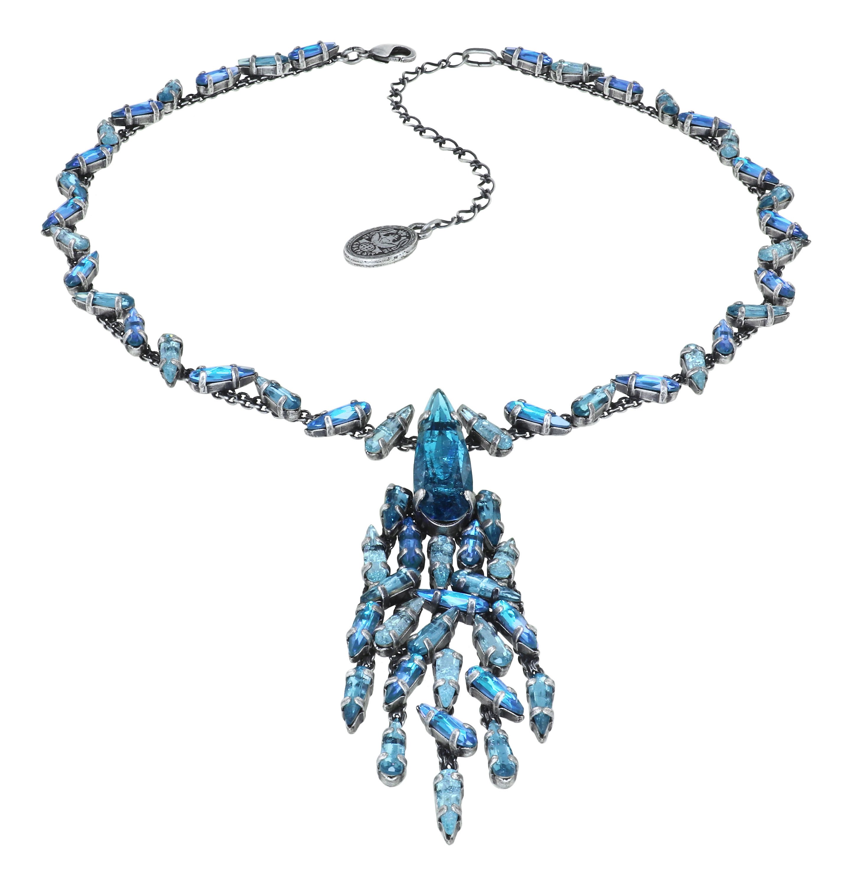 image for Necklace-Y Jumping Drops Blue  