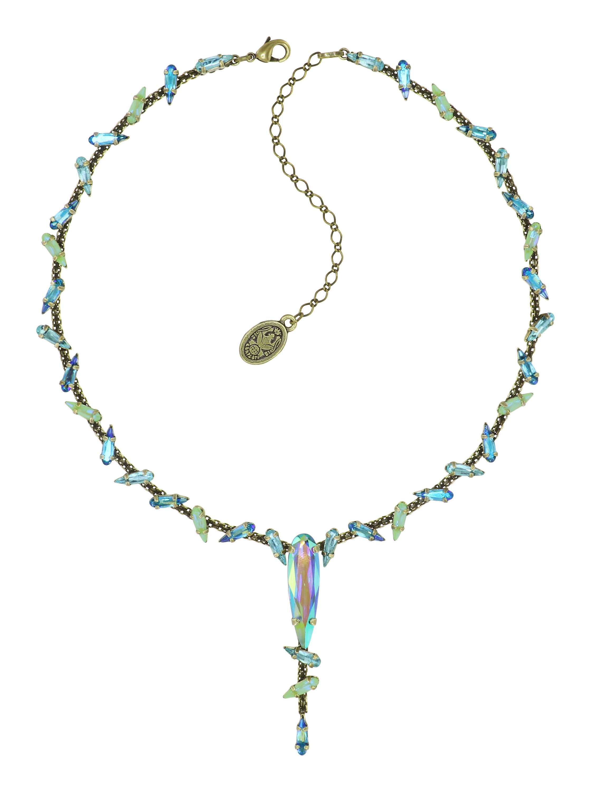 image for Necklace-Y Jumping Drops Green  