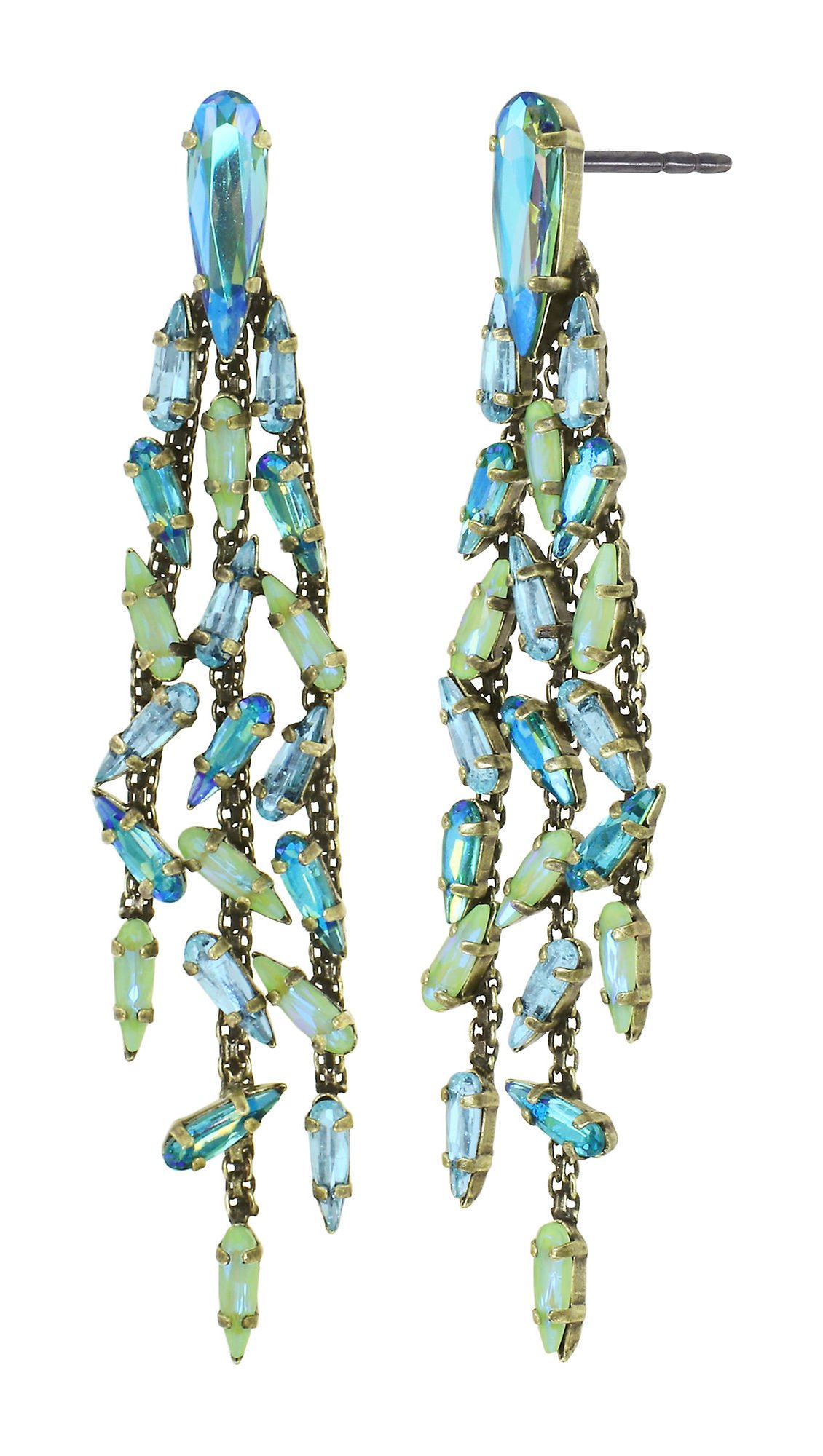 image pour Clou d'oreille pendant Jumping Drops Vert  