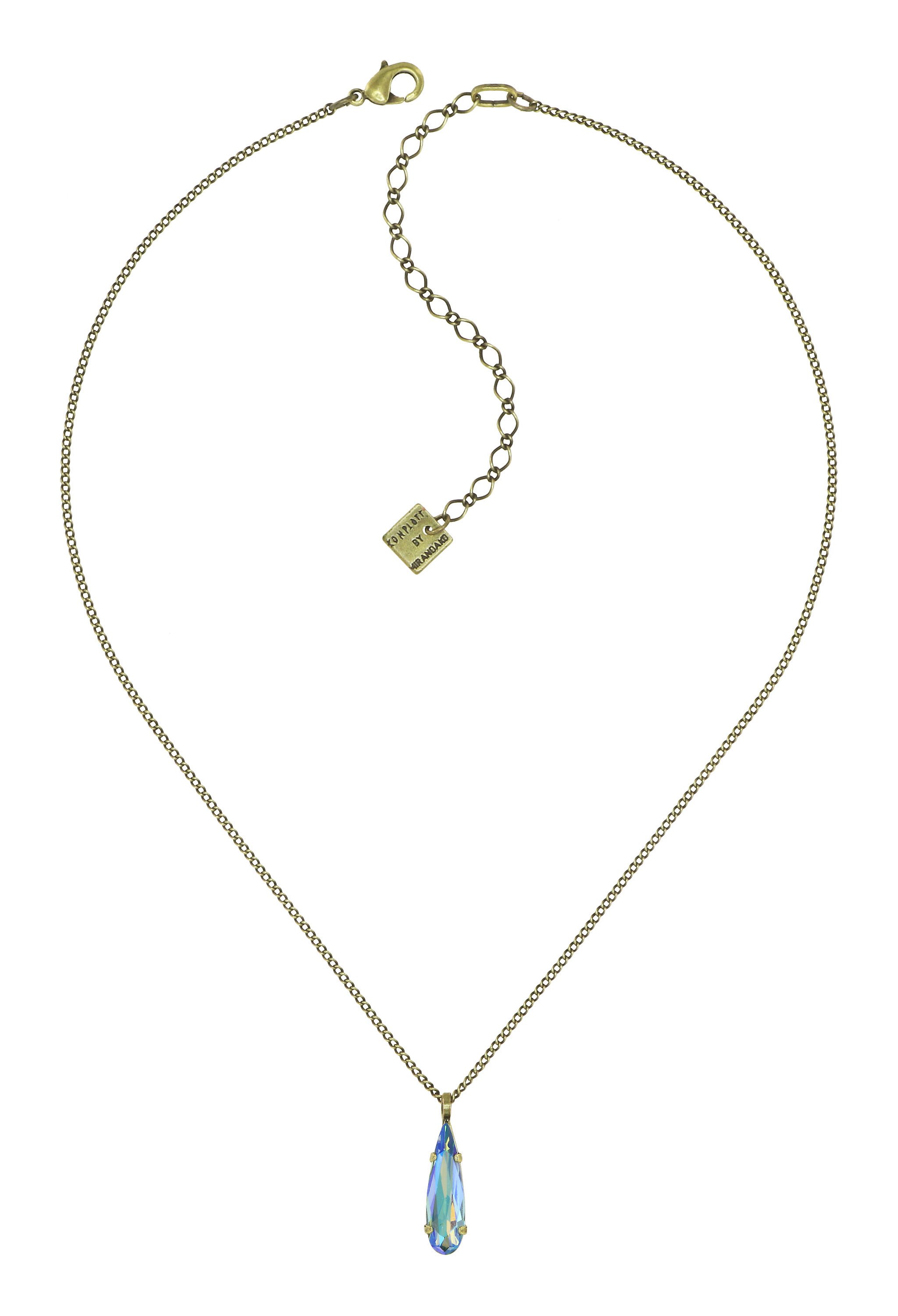 image for Necklace Pendant Jumping Drops Green  