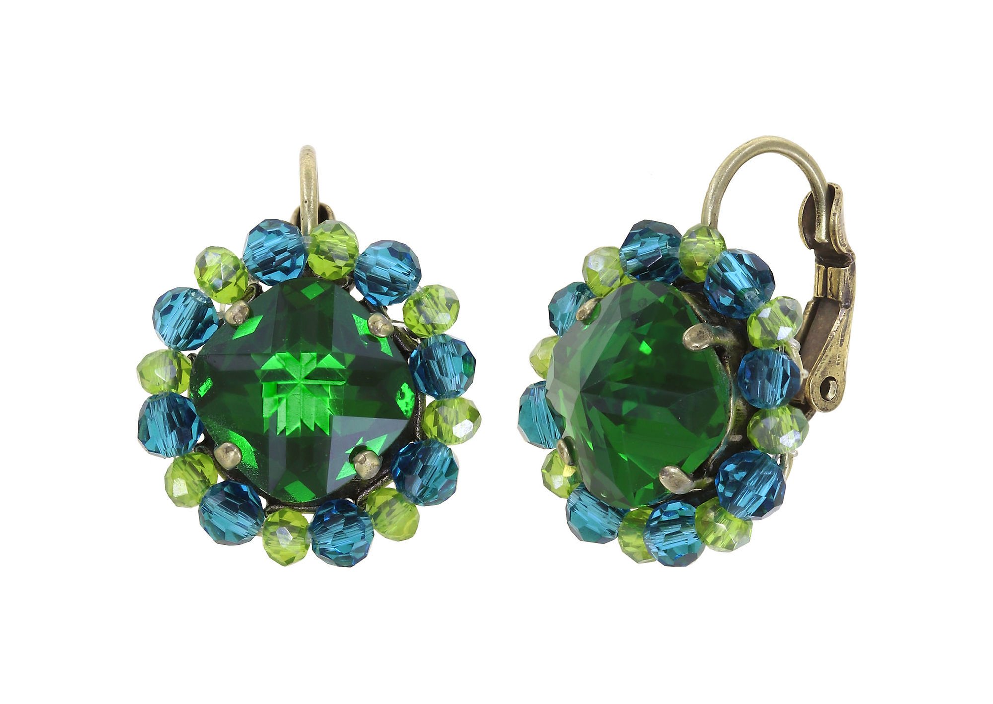 Bild für Ohrringe mit Brisur Bead Snake Jelly Grün  