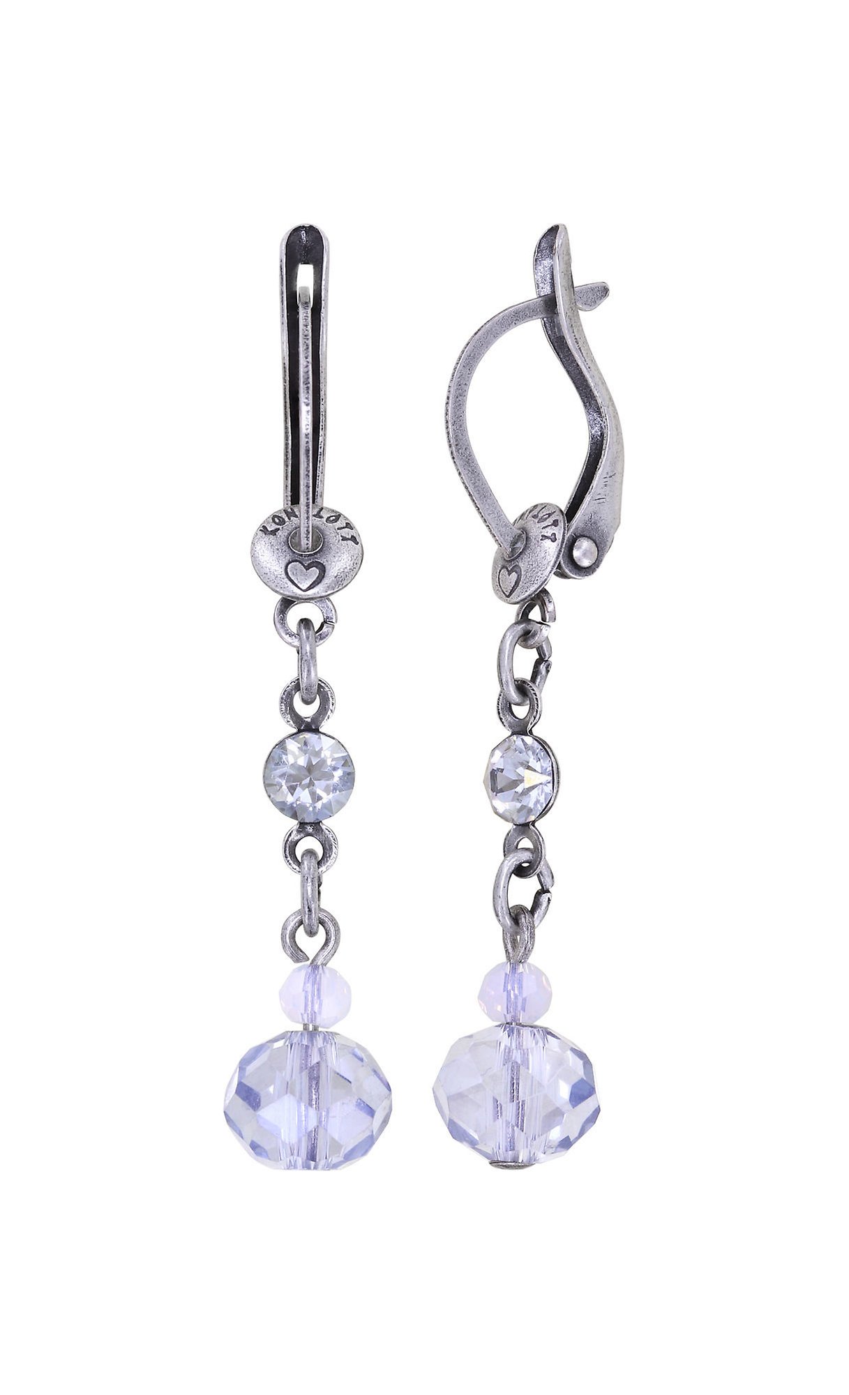 Bild für Ohrringe baumelnd Bead Snake Jelly Weiß  