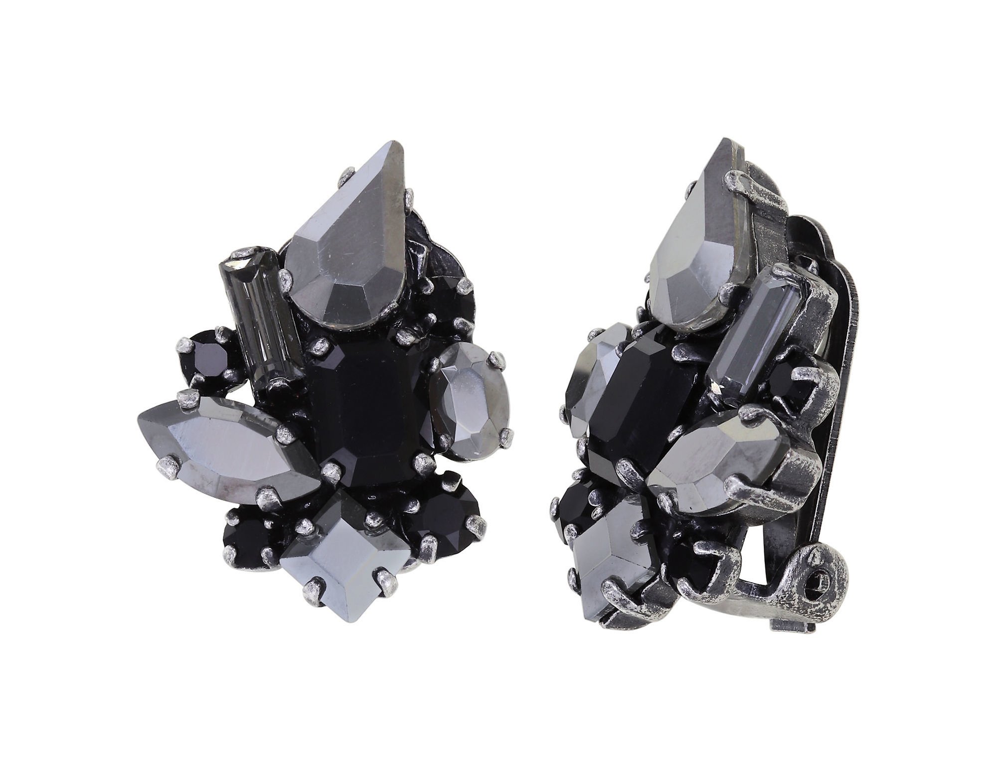 image for Earring clip Love Letters Black  