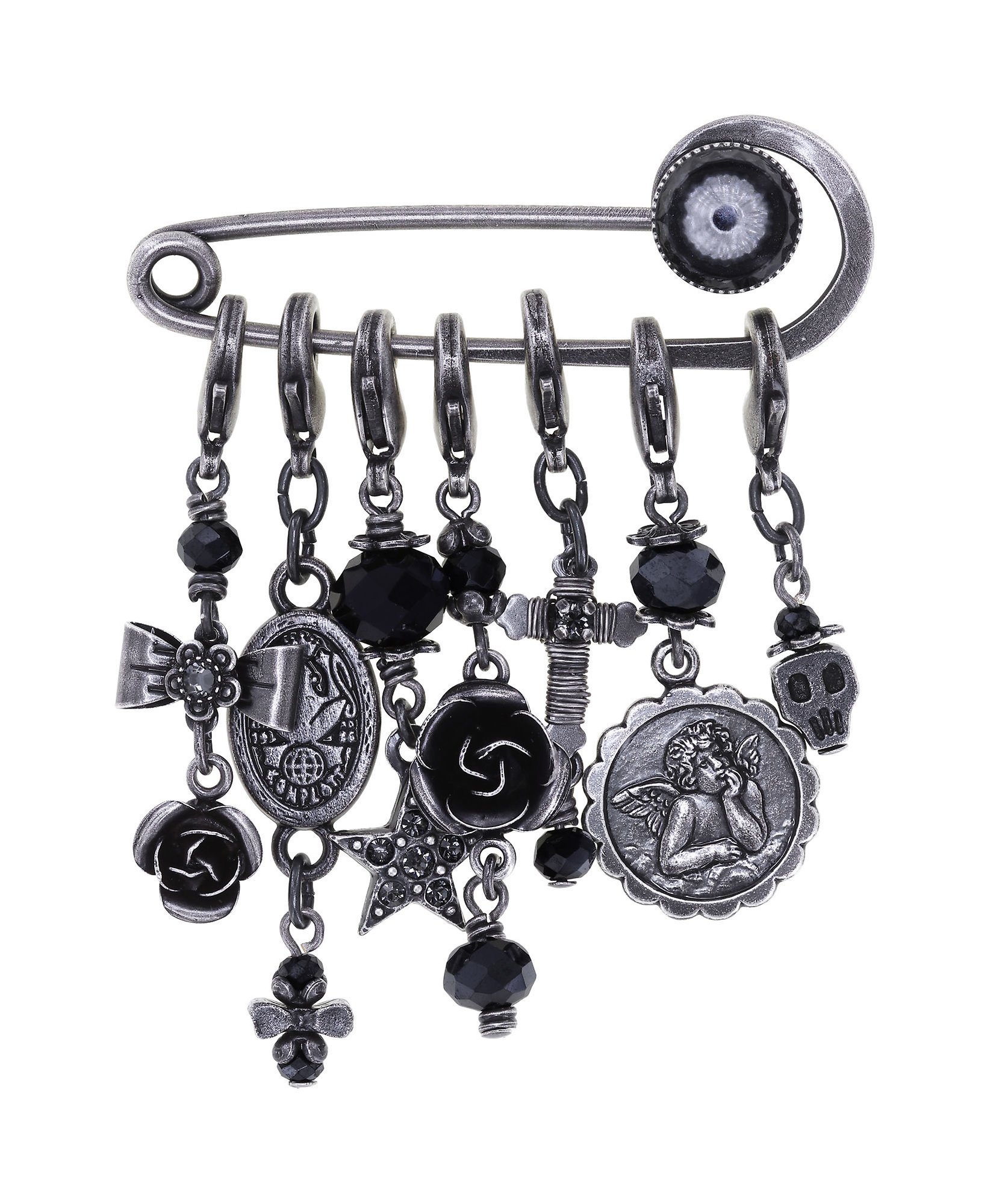 image for Brooch Love, Hope and Destiny Black  