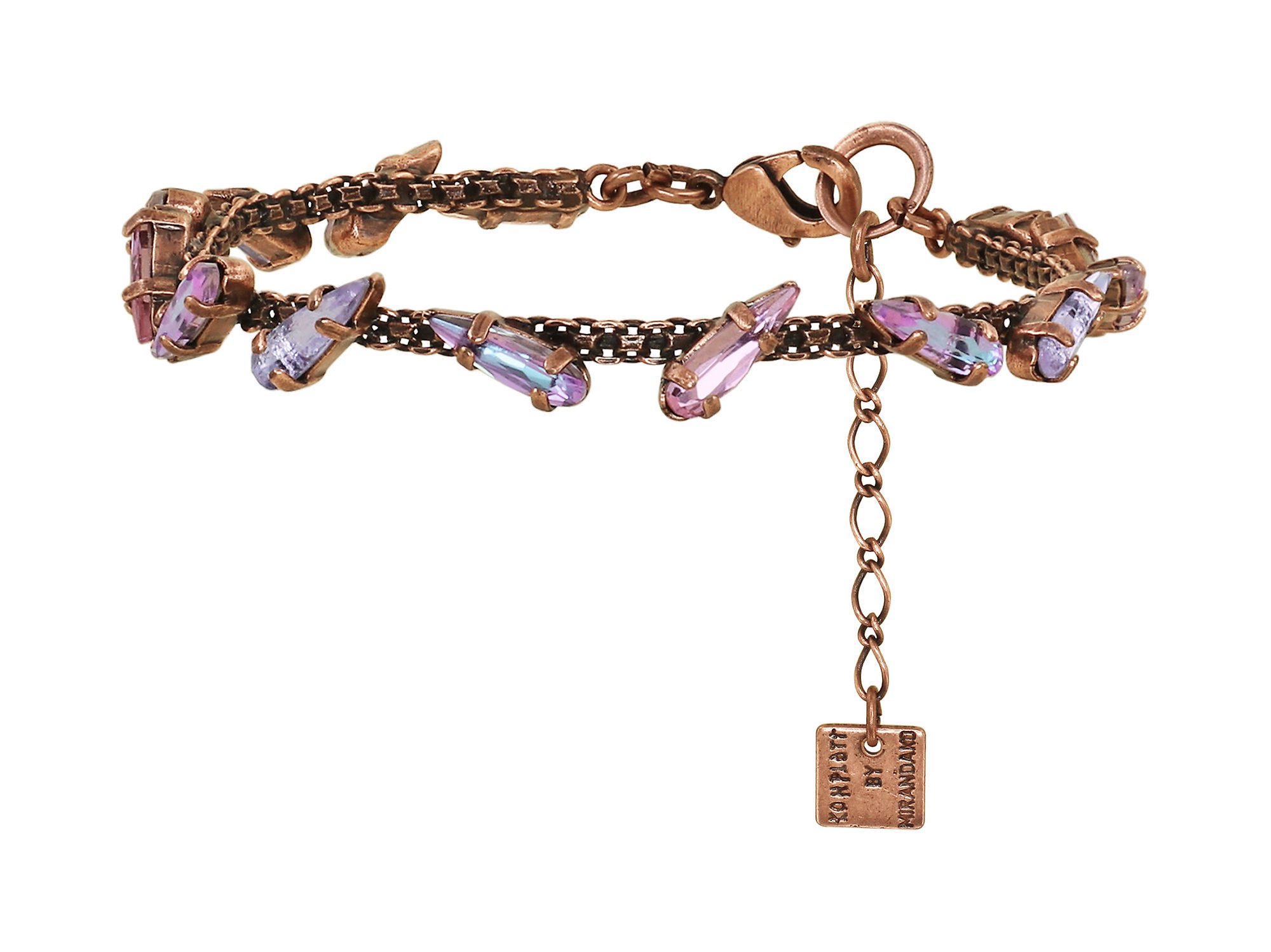 Bild für Armband Jumping Drops Beige / Lila  