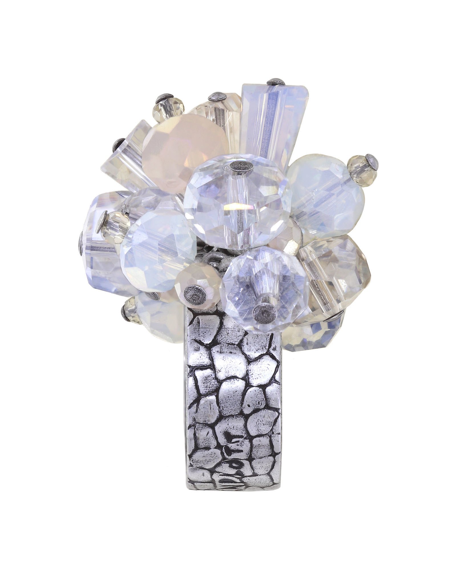 image pour Anneau Bead Snake Jelly Blanc  