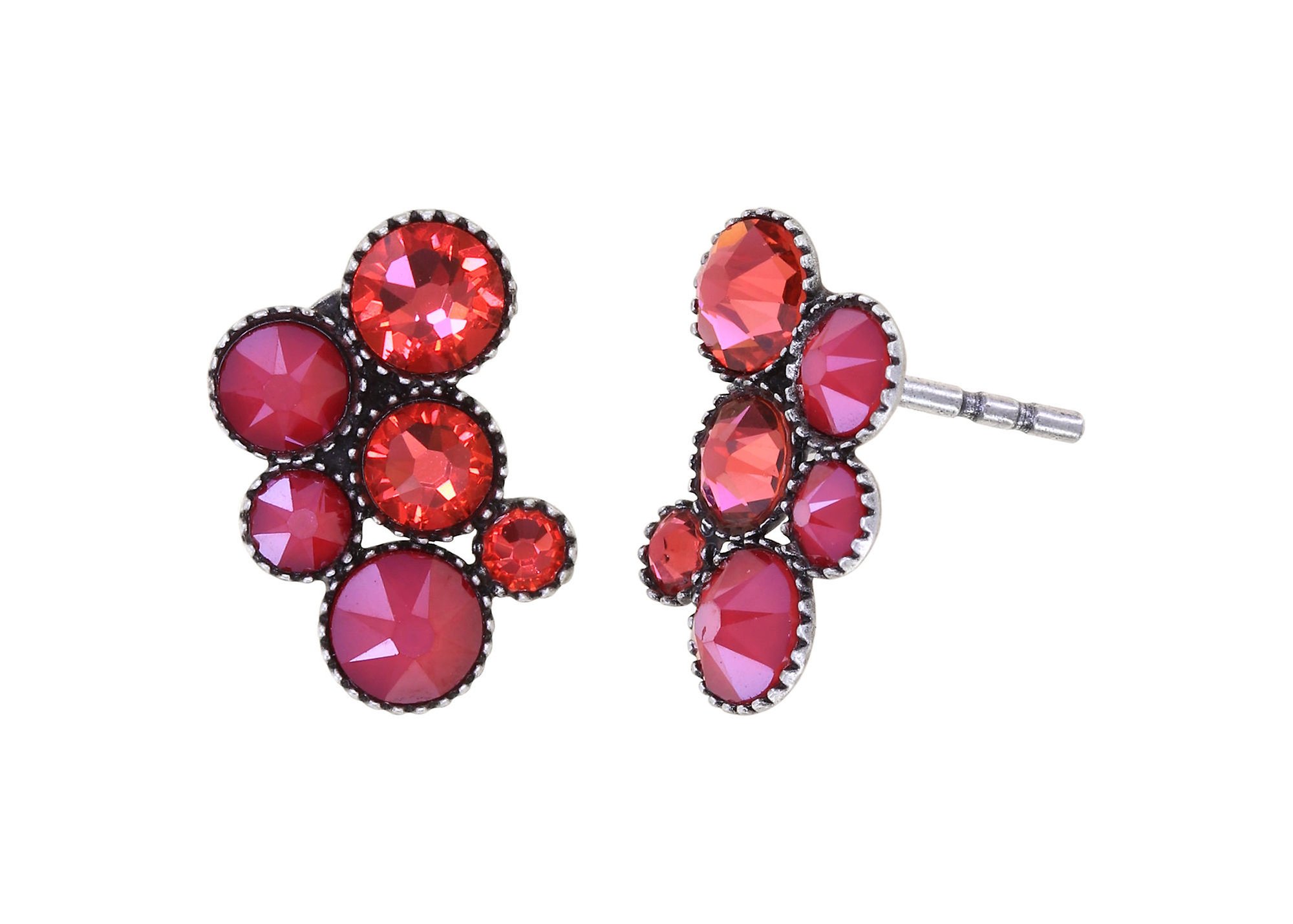 image for Earring Stud Inside Out Red / Orange  