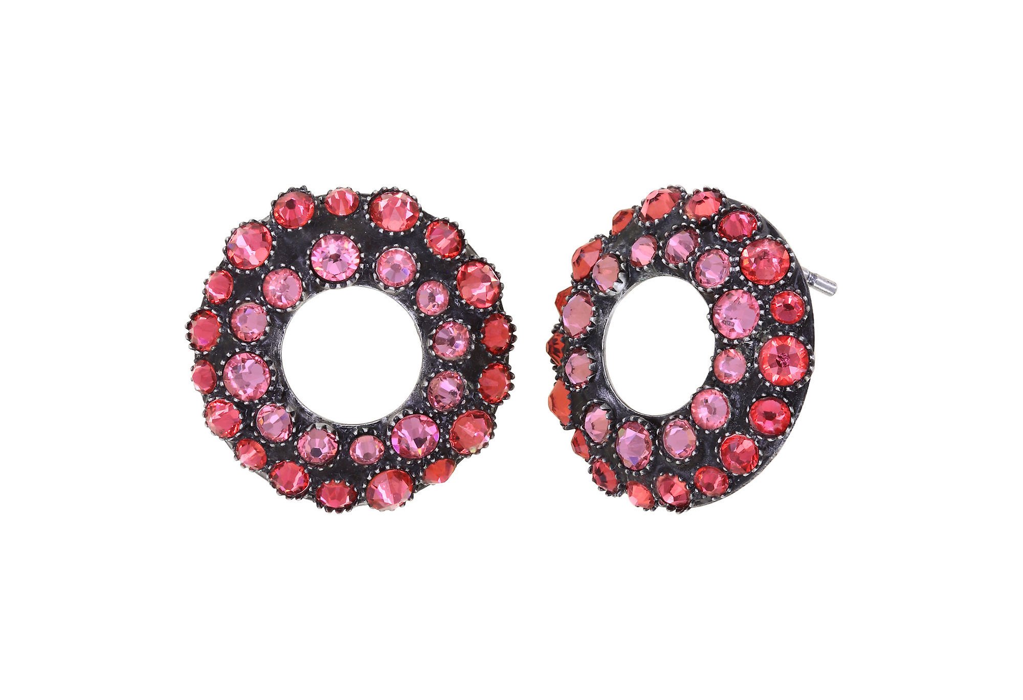 image for Earring stud Inside Out Red / Orange  