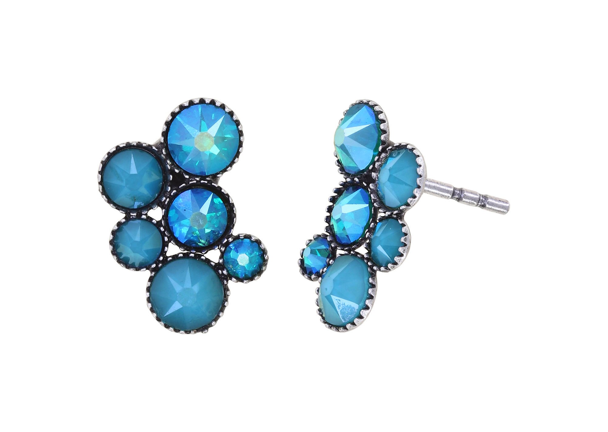 image pour Clou d'oreille Inside Out Bleu  