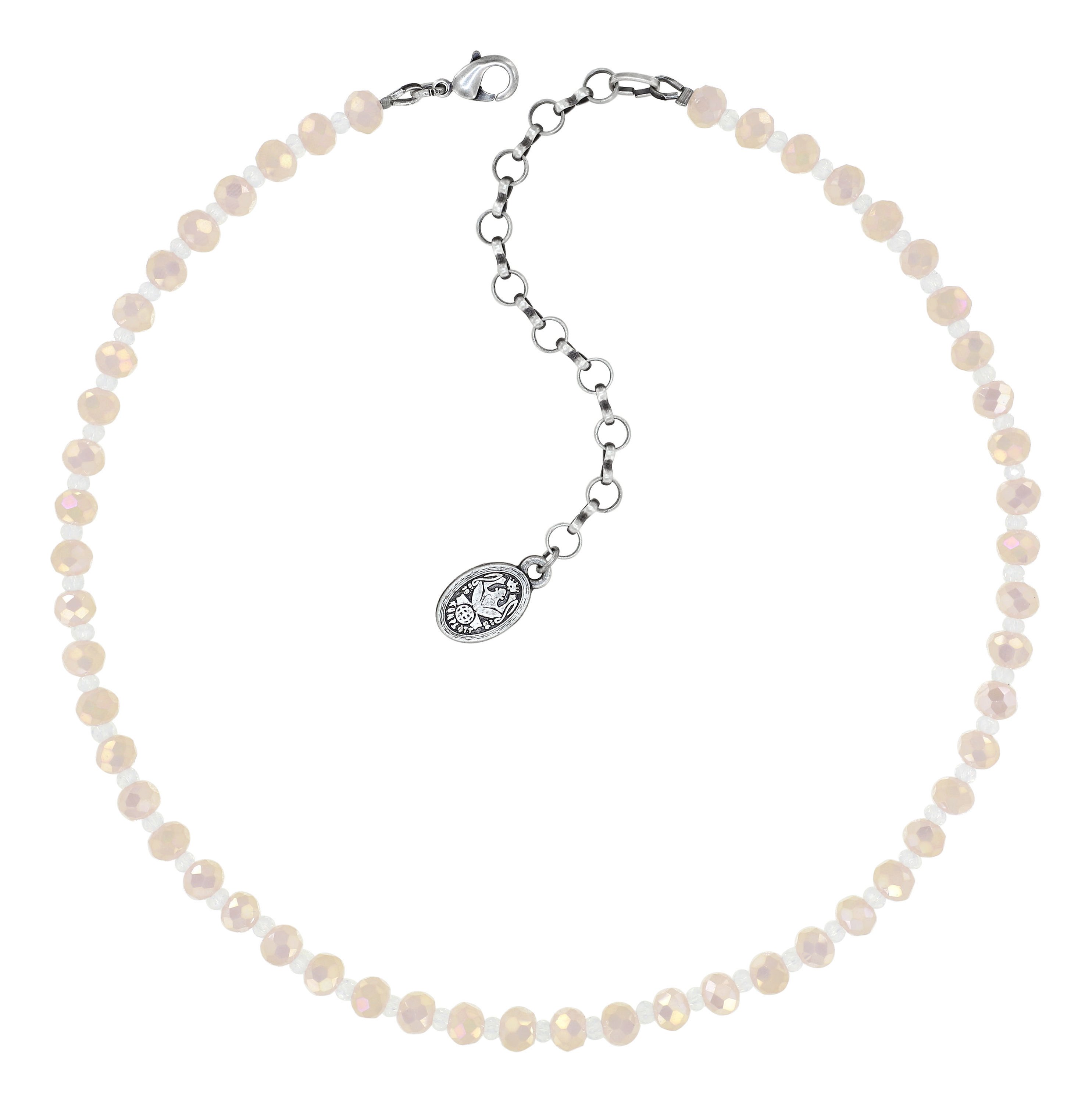 image pour Collier Bead Snake Jelly Blanc  