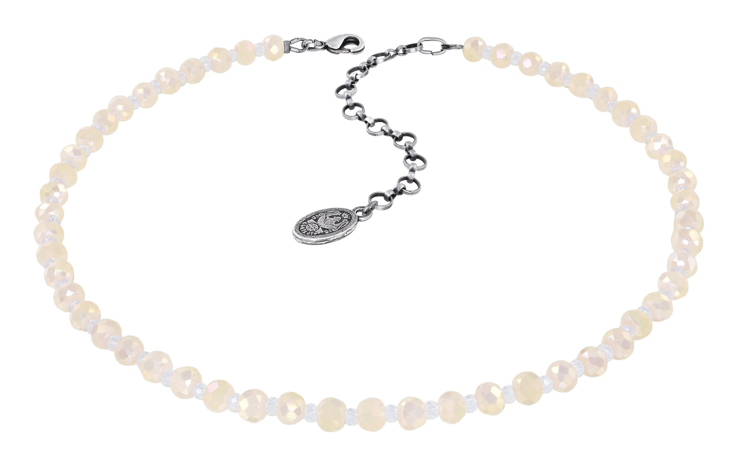 image pour Collier Bead Snake Jelly Blanc  