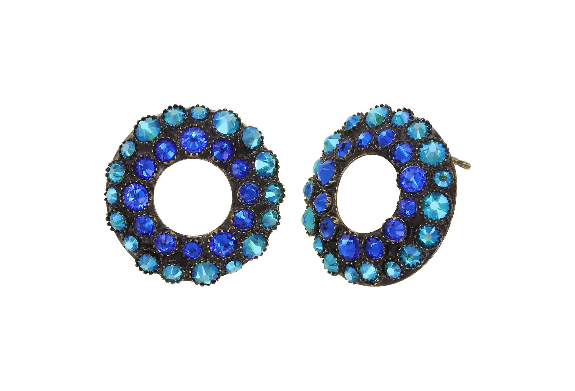 image for Earring Stud Inside Out Blue / Green  
