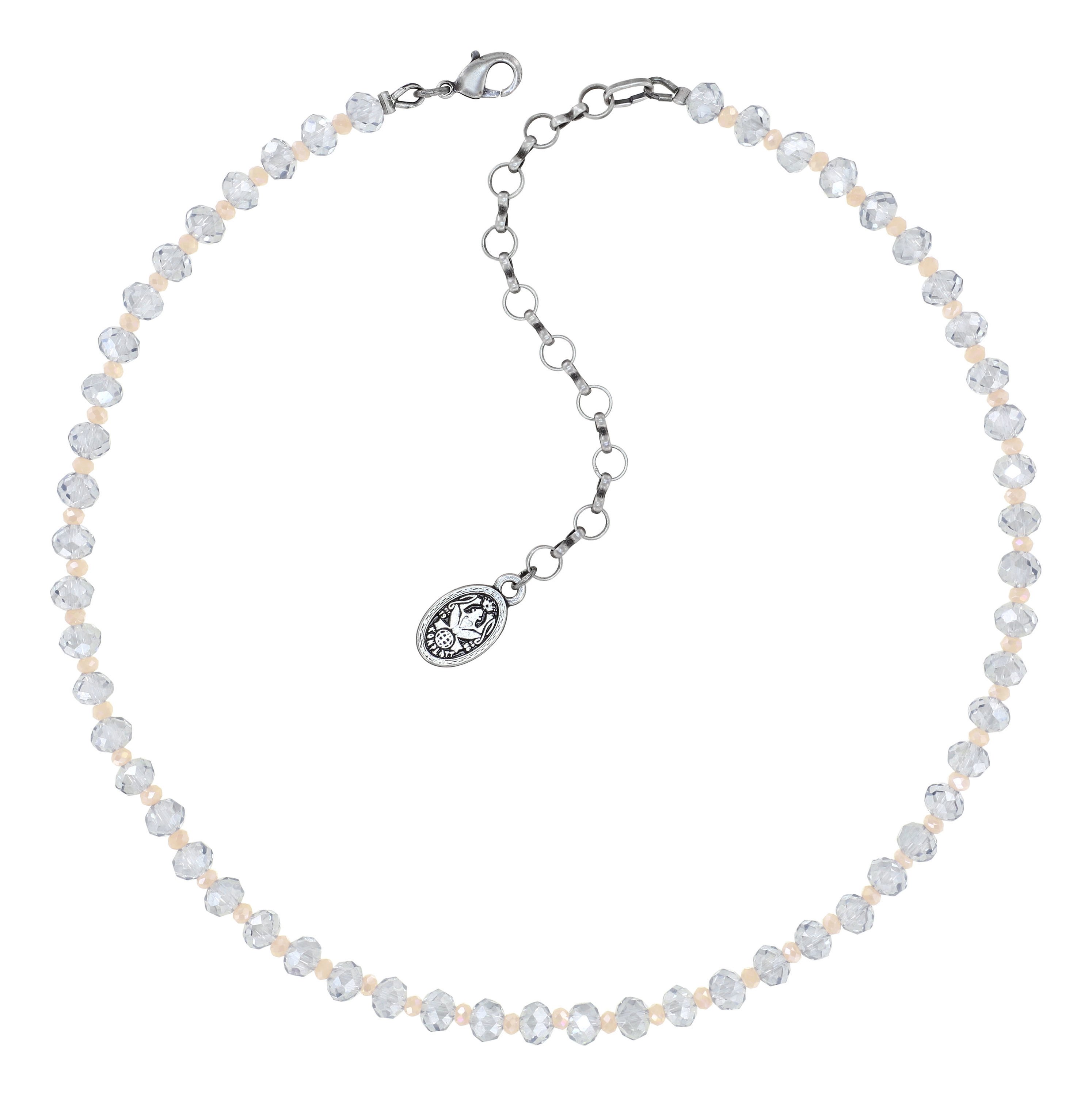 image pour Collier Bead Snake Jelly Blanc  