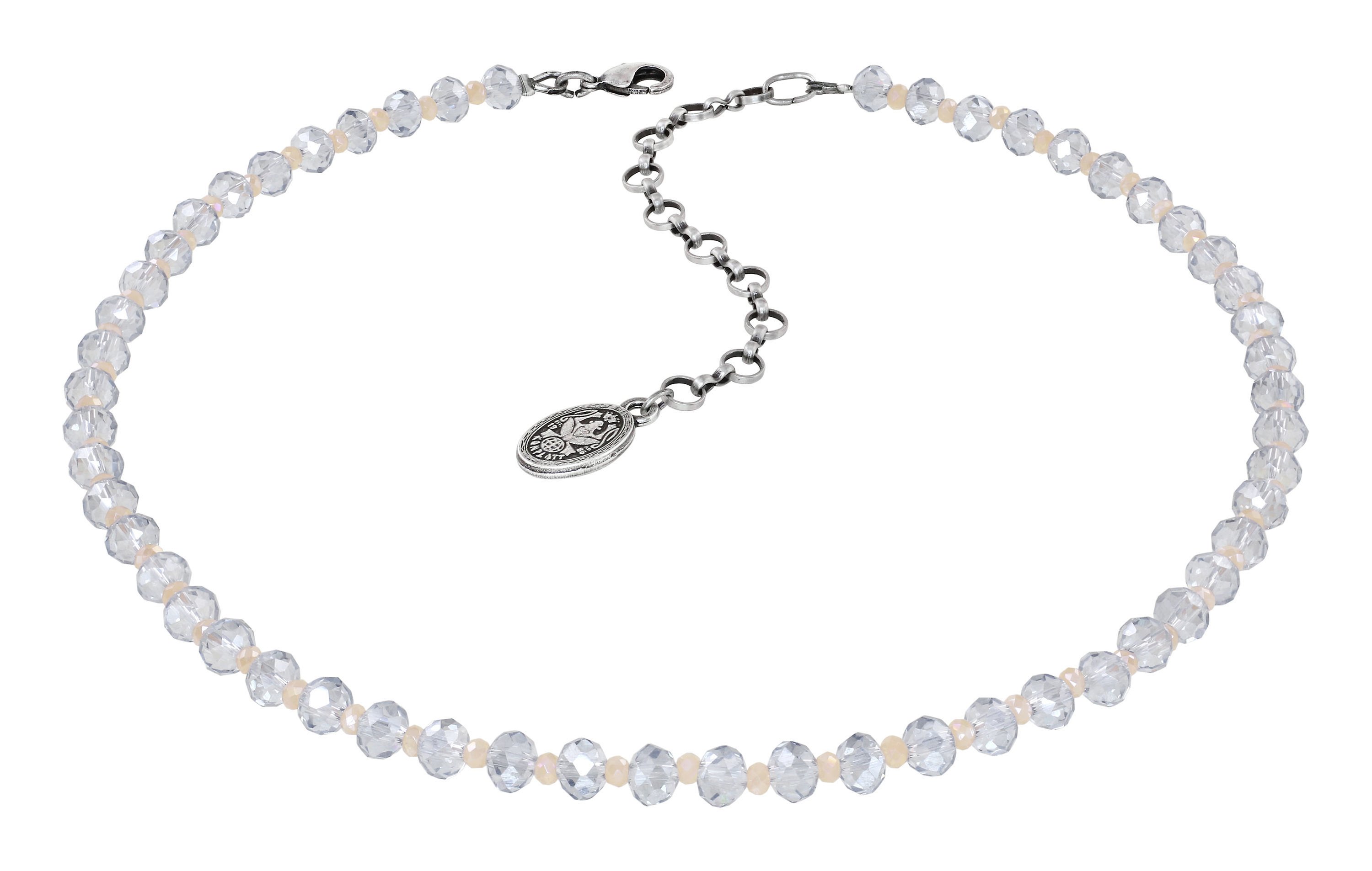 image for Necklace Bead Snake Jelly White  