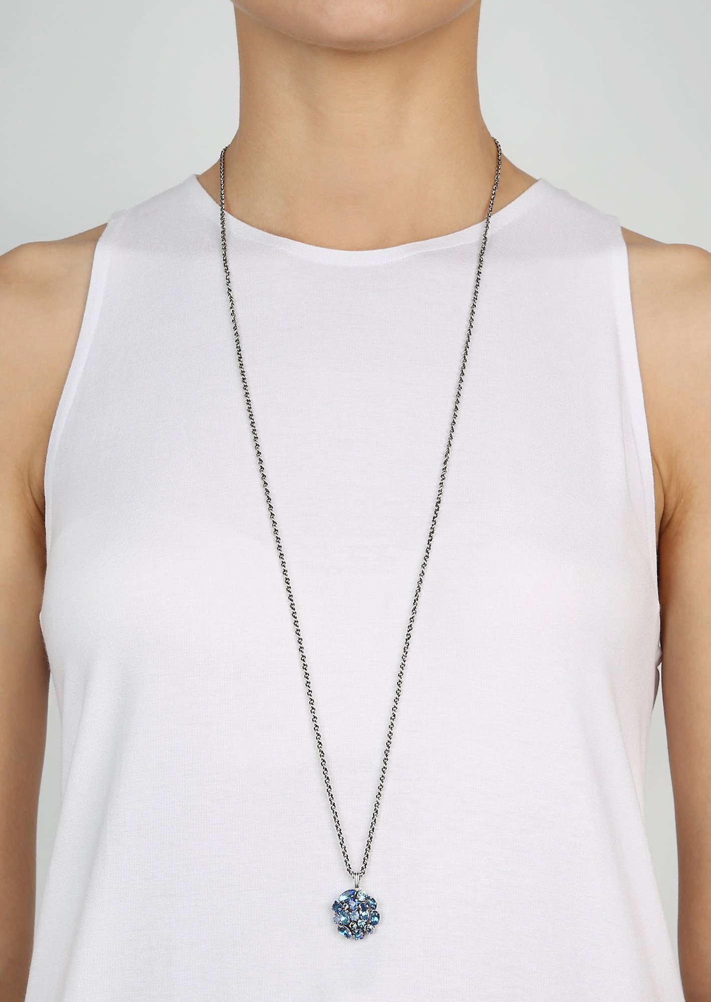 image for Necklace Pendant (Long) Ballroom Blue  size S