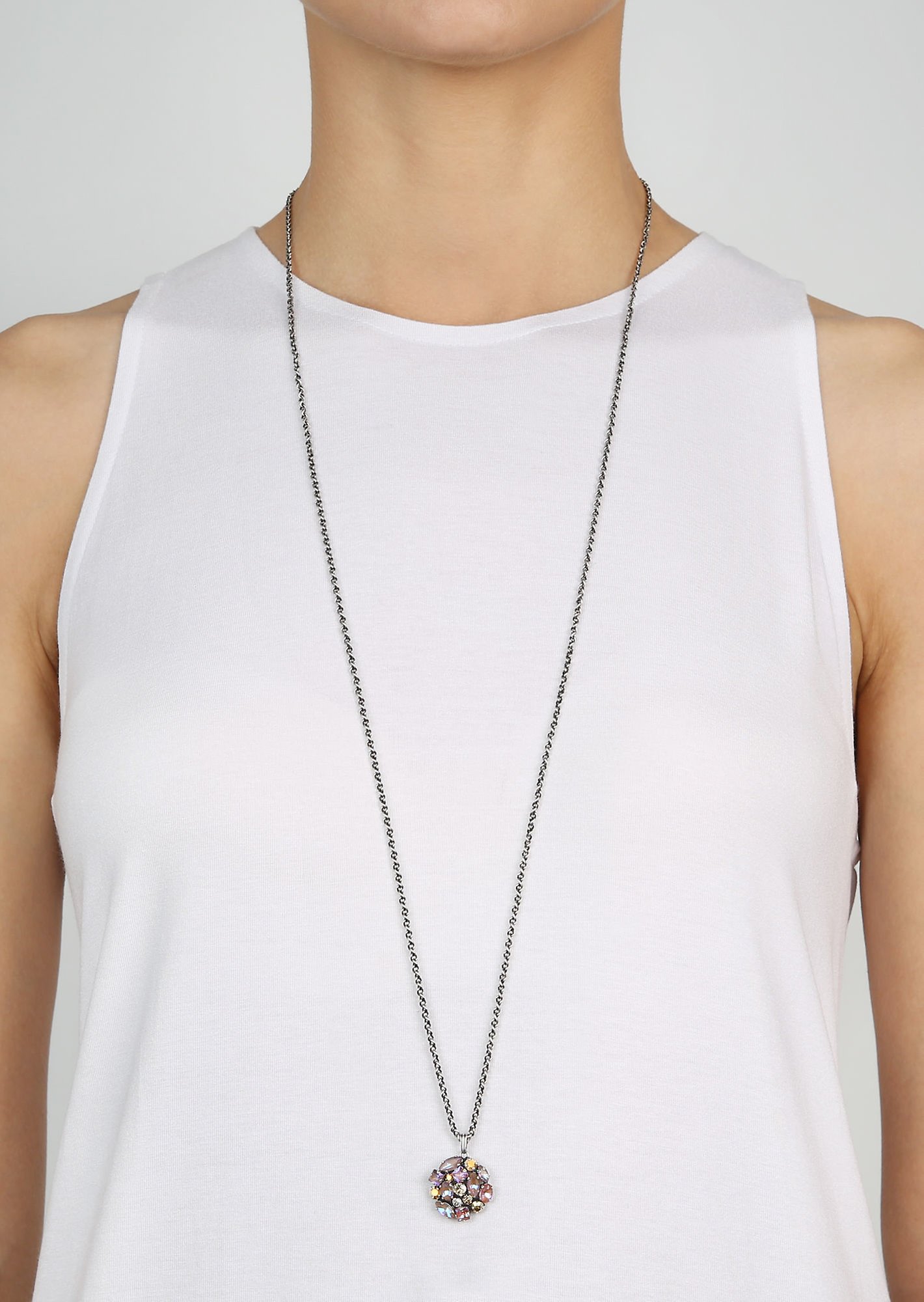 image pour Collier pendant (long) Ballroom Marron  size S