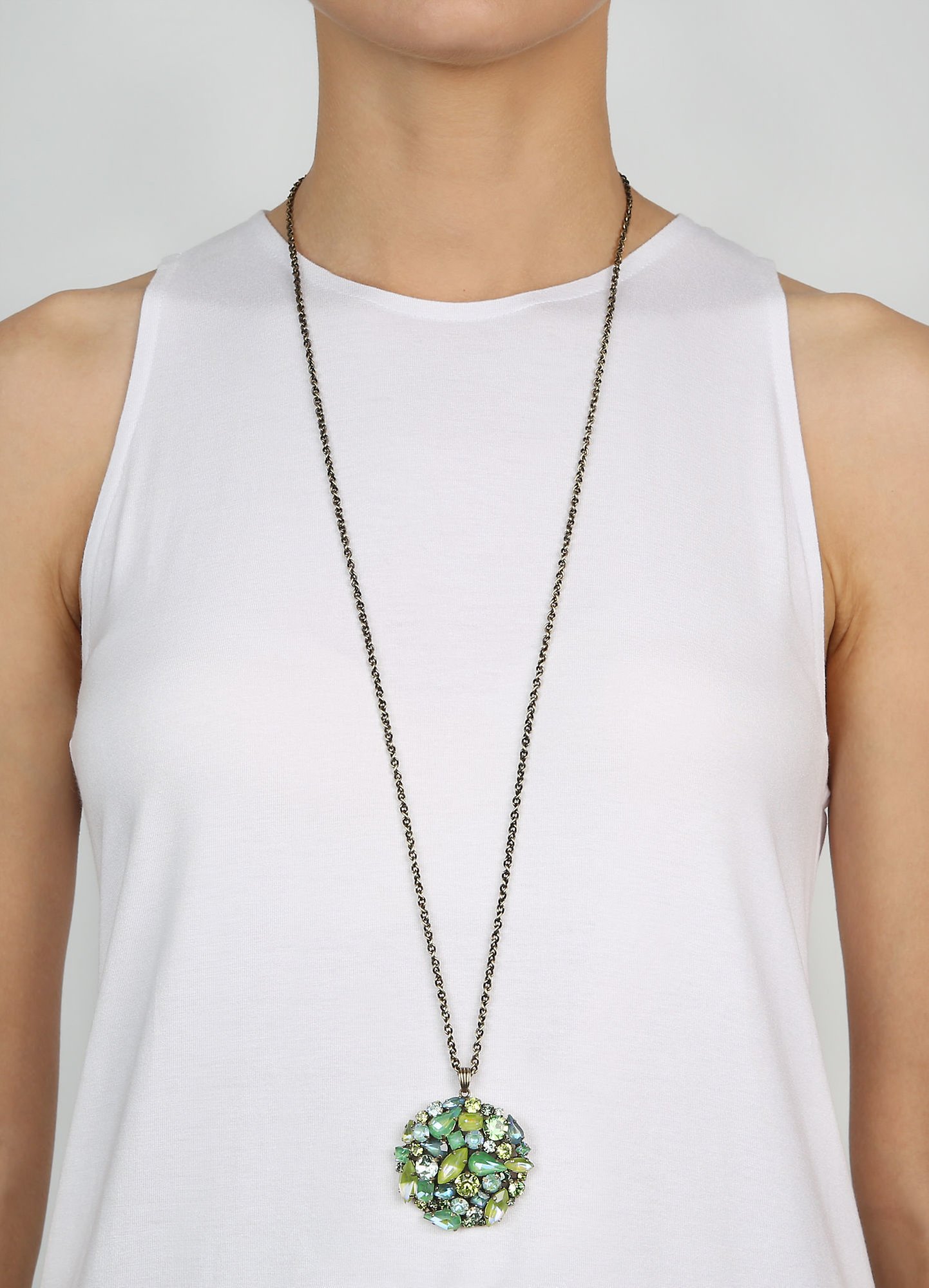 image pour Collier pendant (long) Ballroom Vert  size L