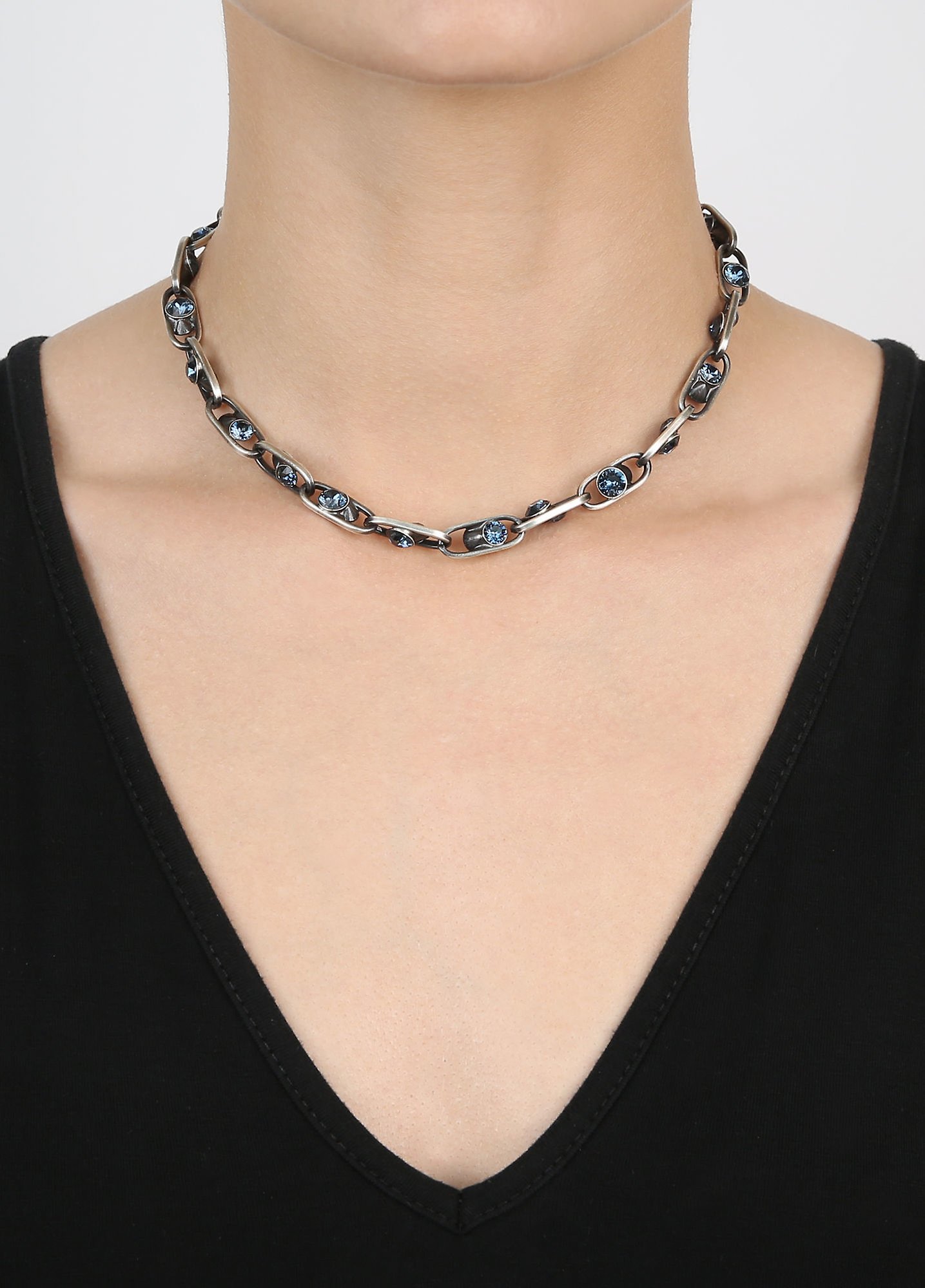 Bild für Halskette Glam Rock Blau  